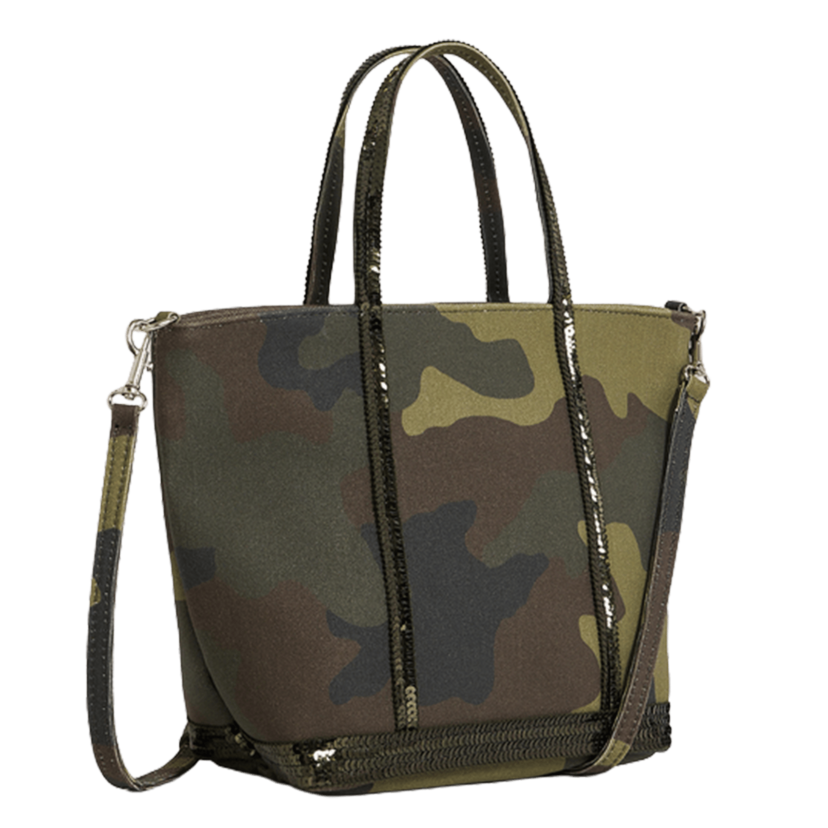 Leger met militair patroon VANESSA BRUNO Groen