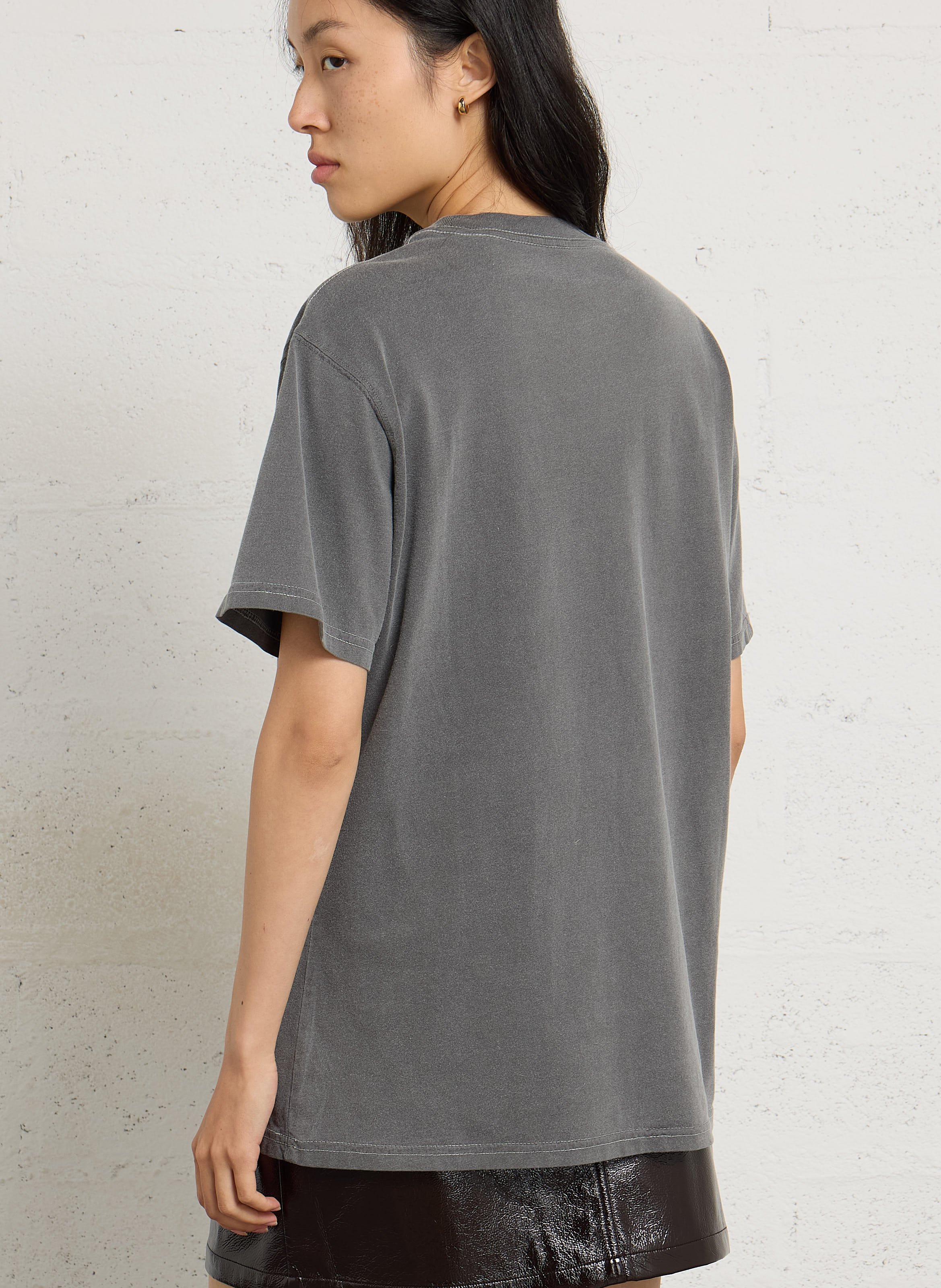 Tee-shirt imprimé en coton NEWTONE Gris