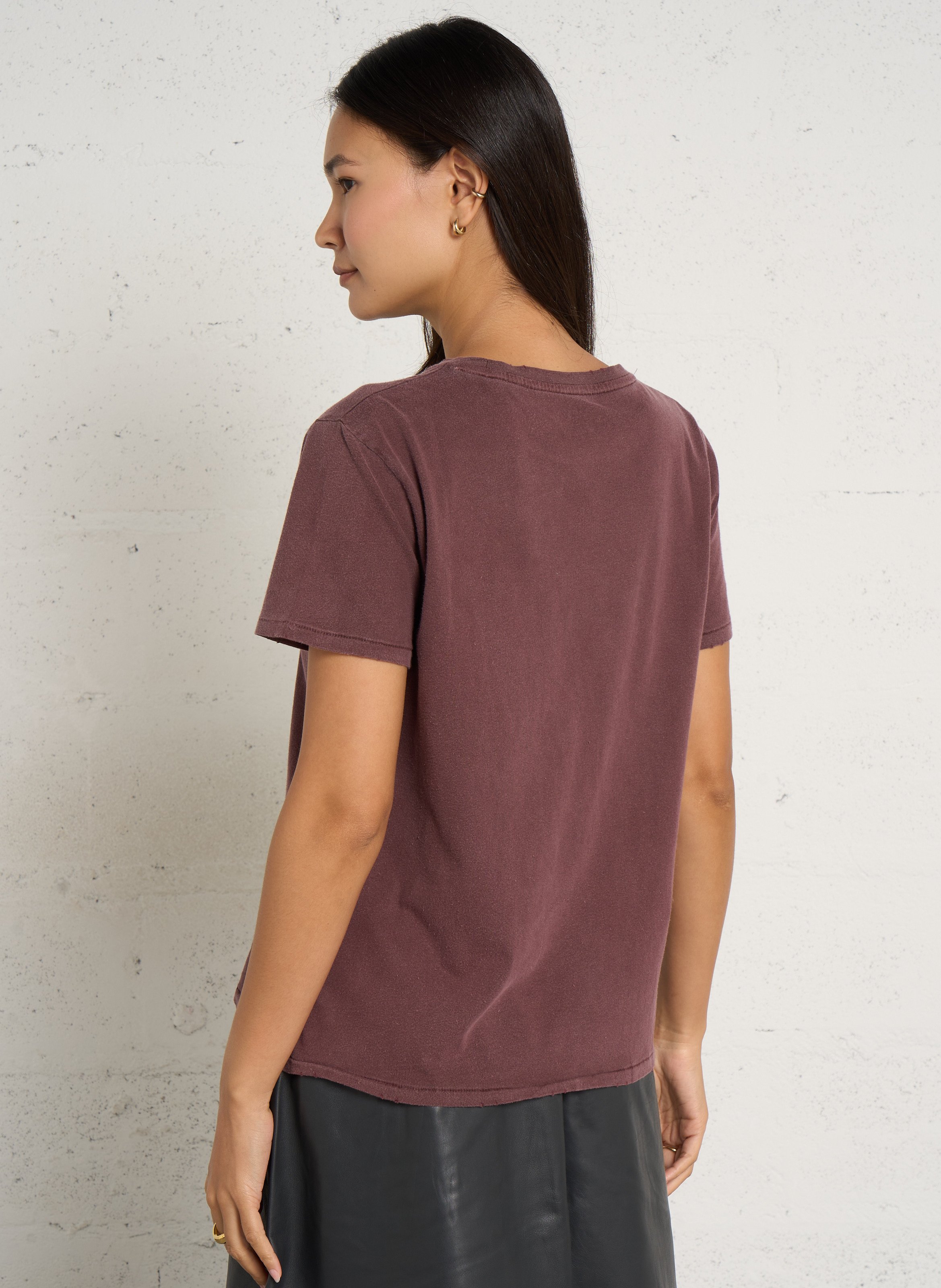 Tee-shirt à motif en coton NEWTONE Violet