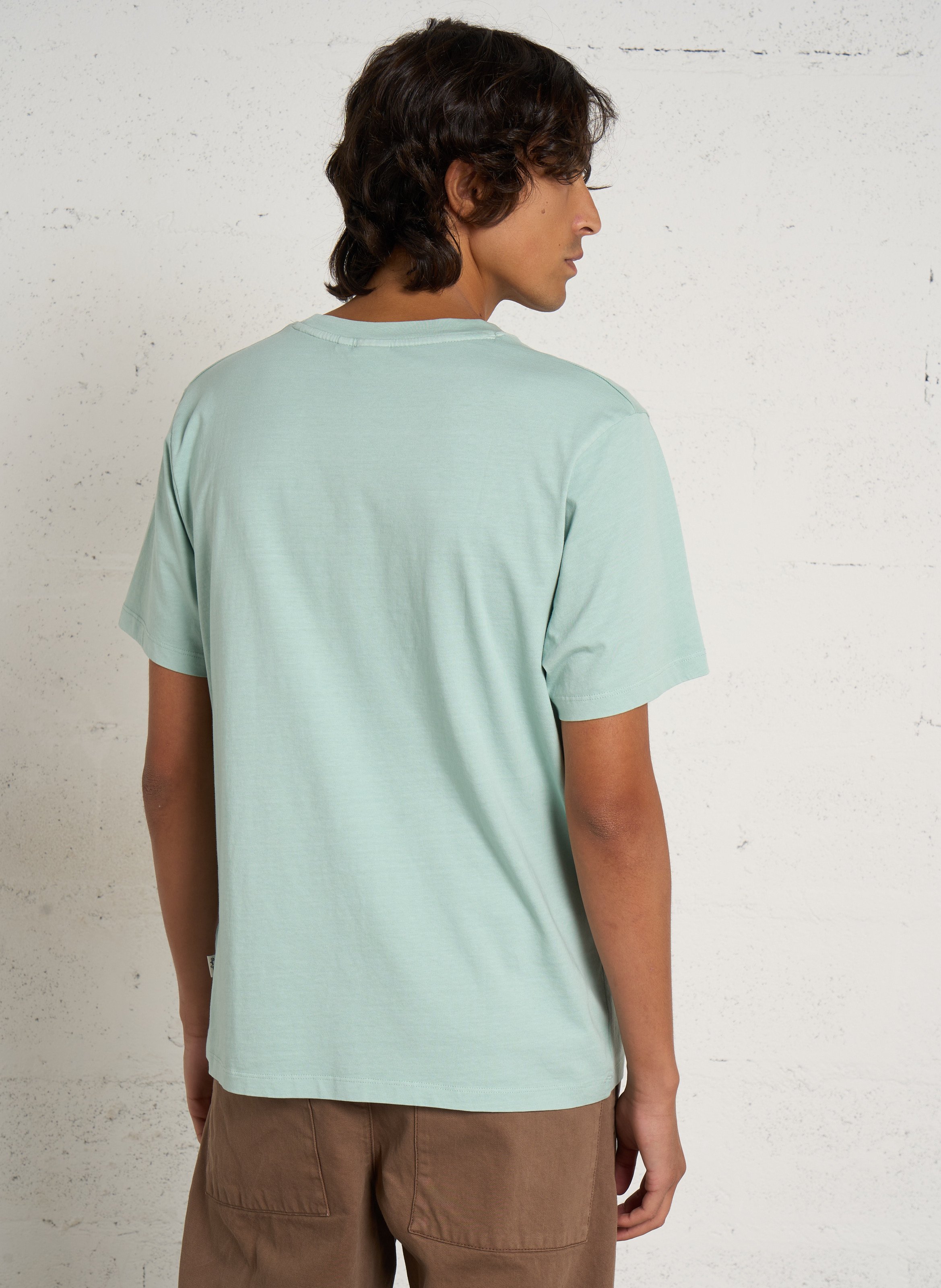 Gerade geschnittenes Rundhals-T-Shirt aus Baumwolle PEPE JEANS Blau