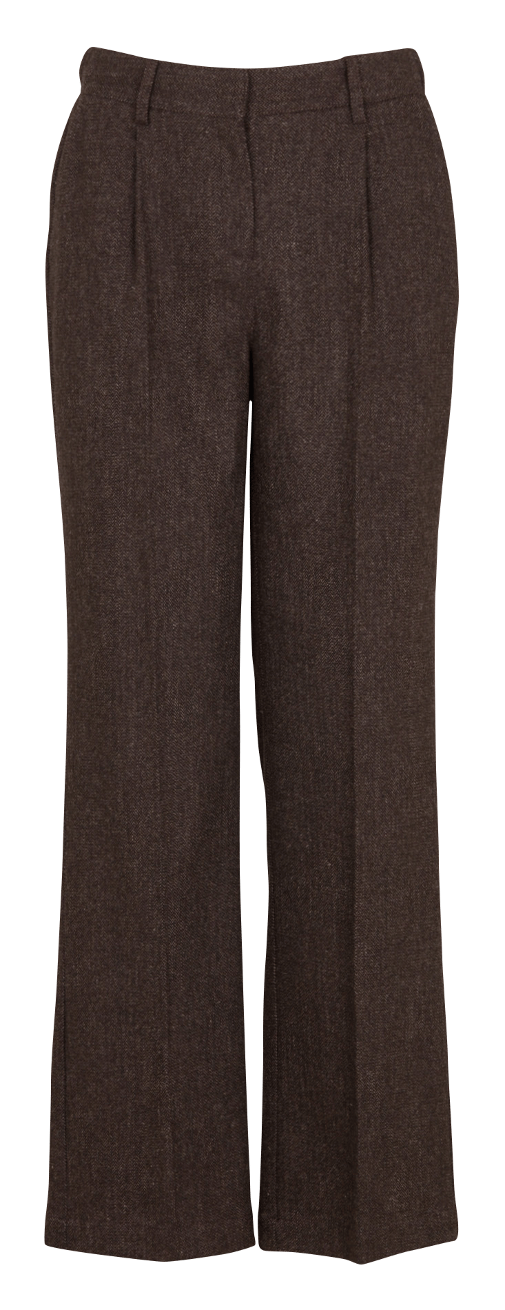 Pantalon tailleur droit à chevrons MAISON 123 Marron