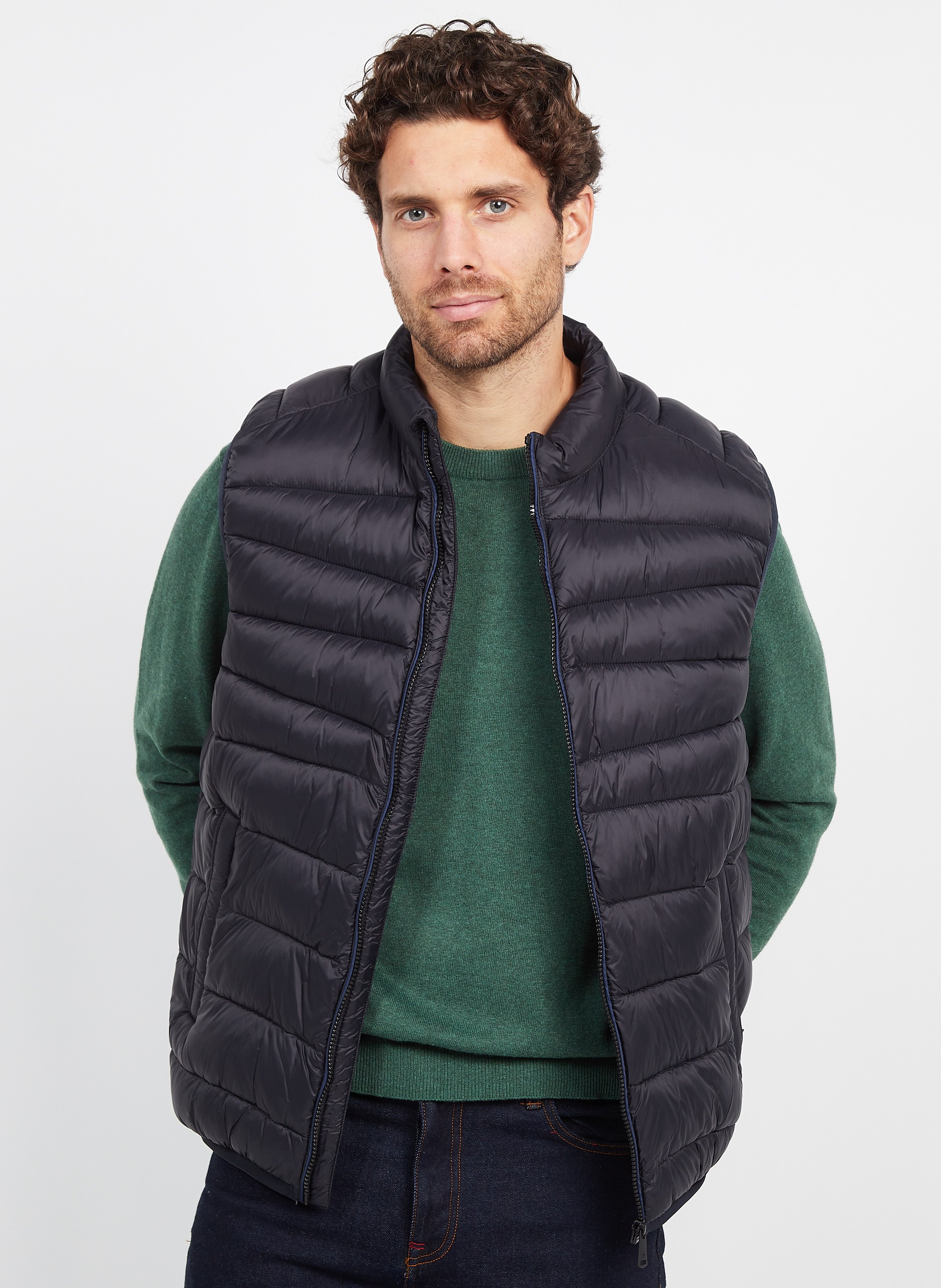 Sleeveless Recycled Nylon Padded Jacket 