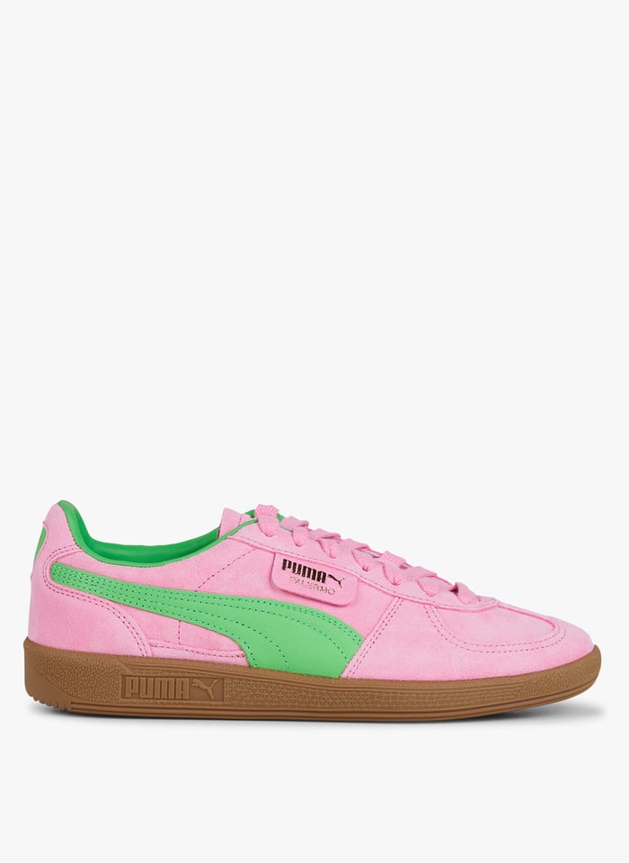 Baskets Basses En Cuir Palermo Pink Delight puma Green gum Puma