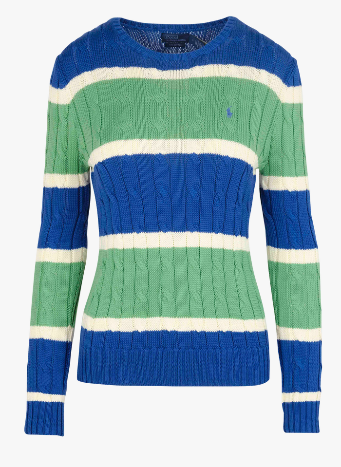 Polo Ralph Lauren Womens Cable Knit Crew Neck Sweater 