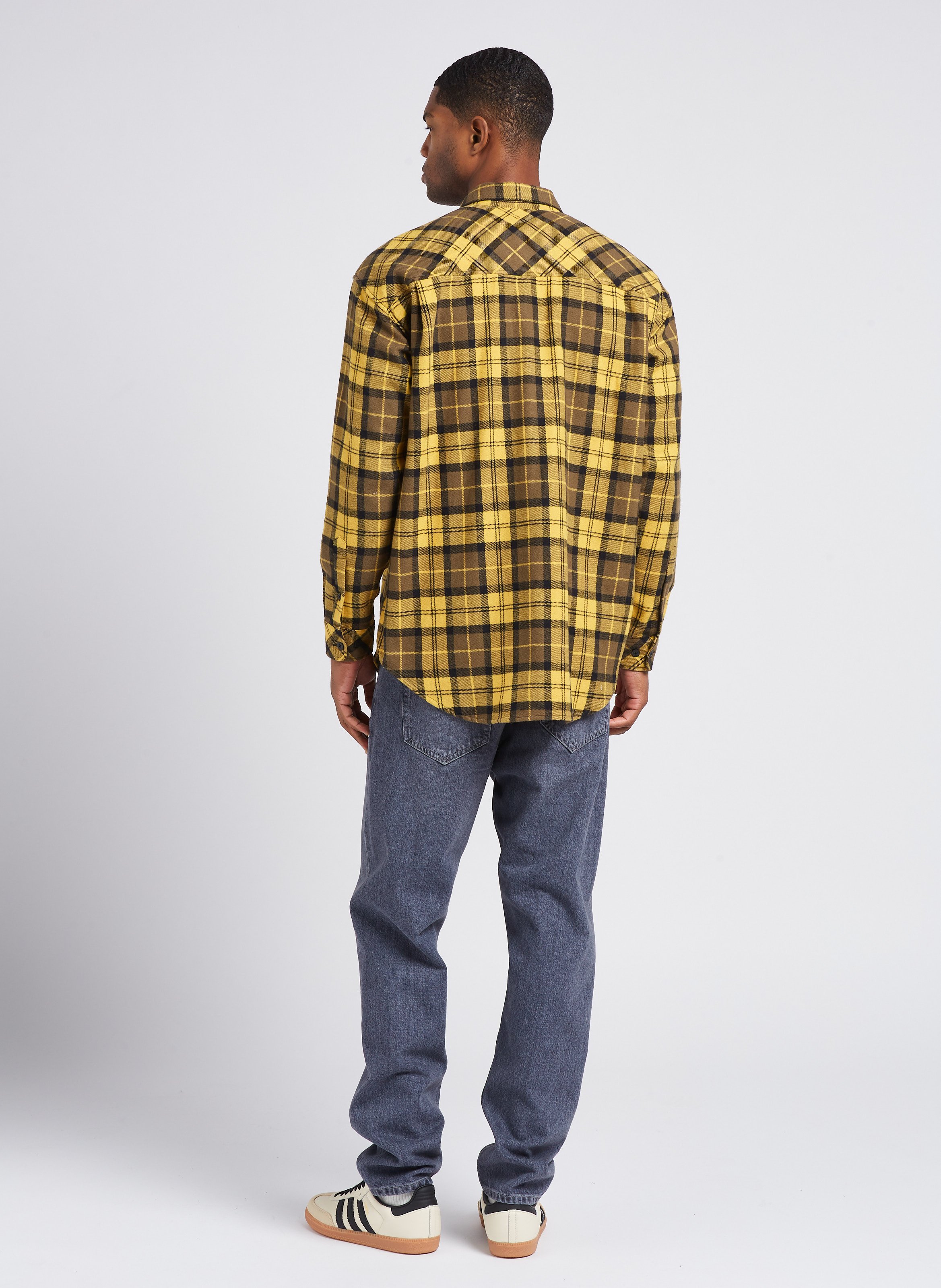 Low-top lace-up leather sneakers ADIDAS Beige