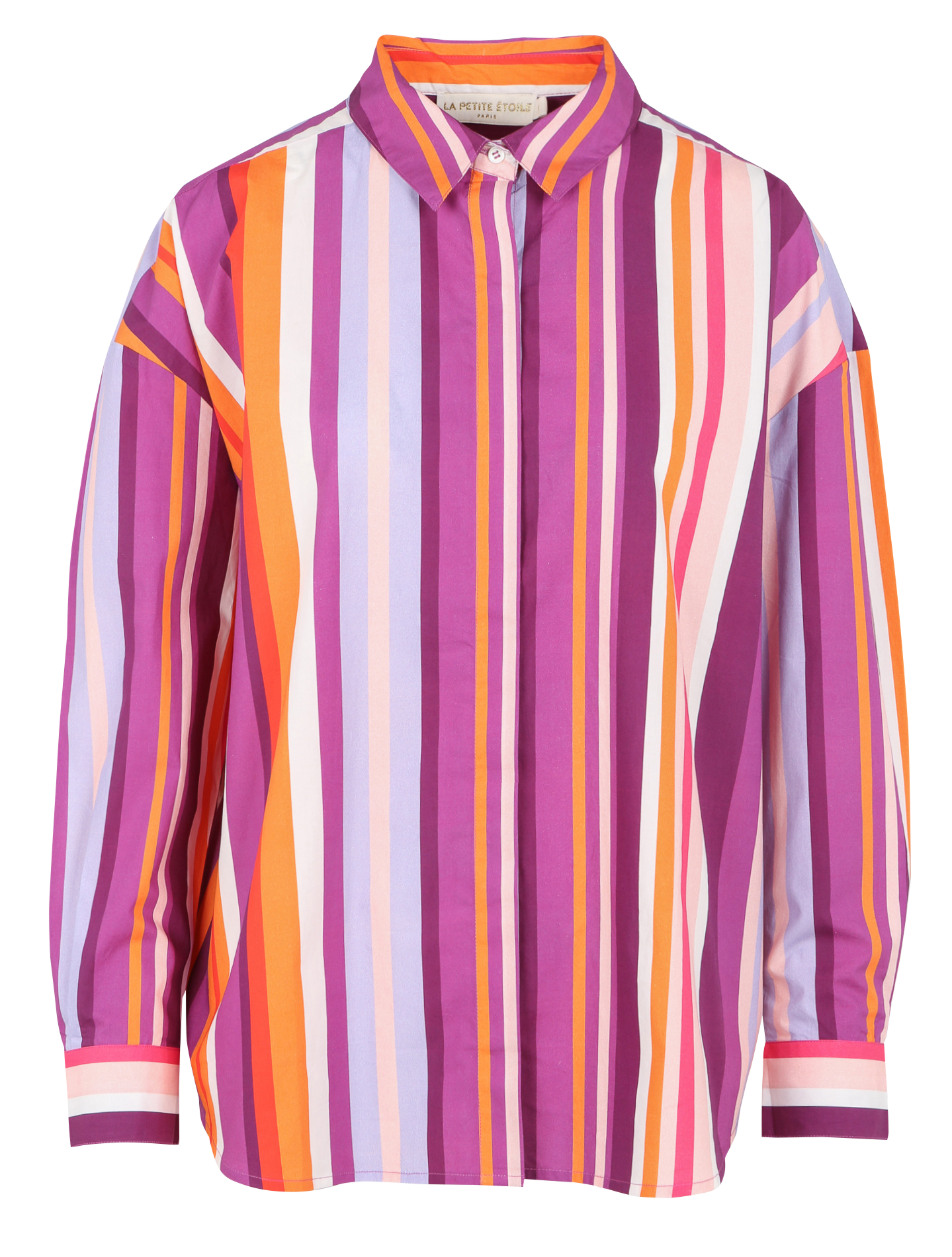 Chemise ample rayée en coton LA PETITE ETOILE Multicolore