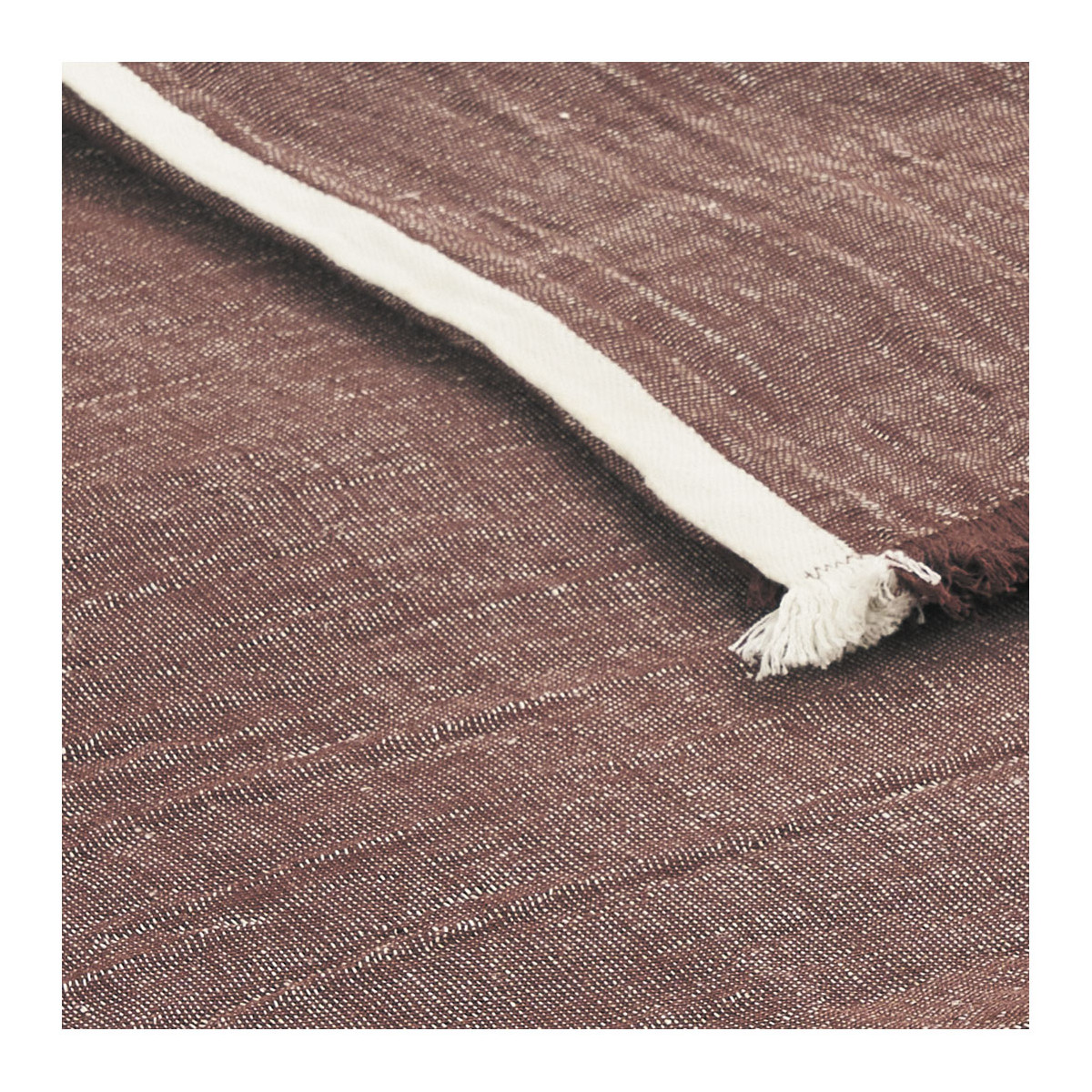 Couvre-lit astrid terracotta BLANC D'IVOIRE Rouge