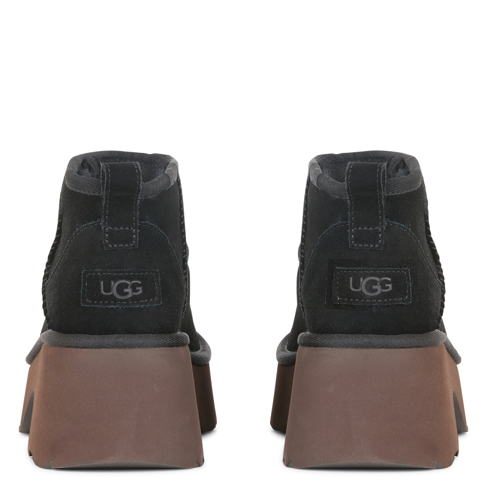 Gefütterte Stiefel mit Veloursleder-Effekt UGG Schwarz