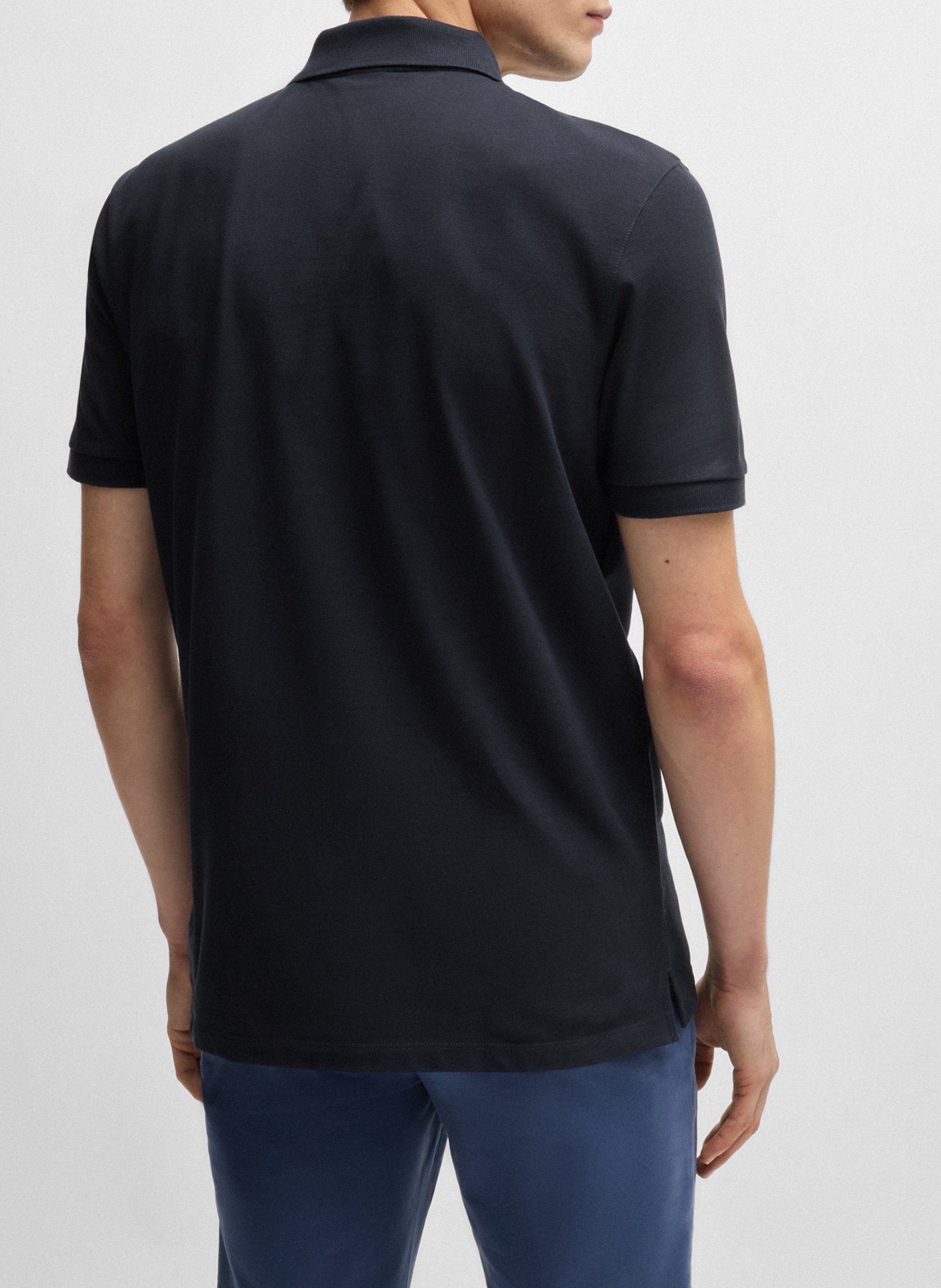 Regular-fit organic cotton polo shirt BOSS Blue