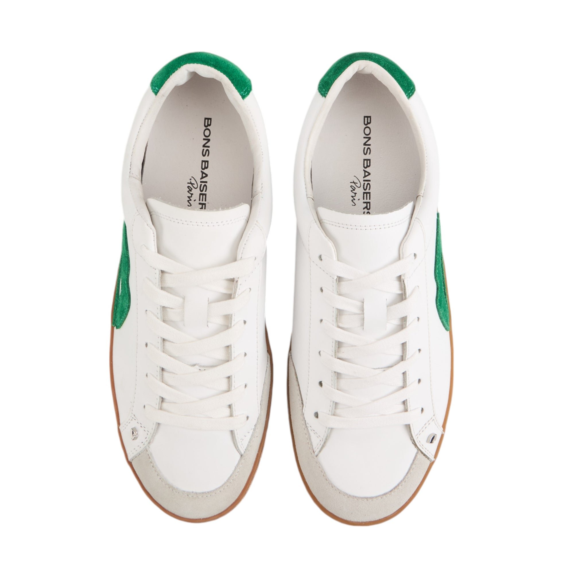 Jimmy leather sneakers BONS BAISERS PARIS White