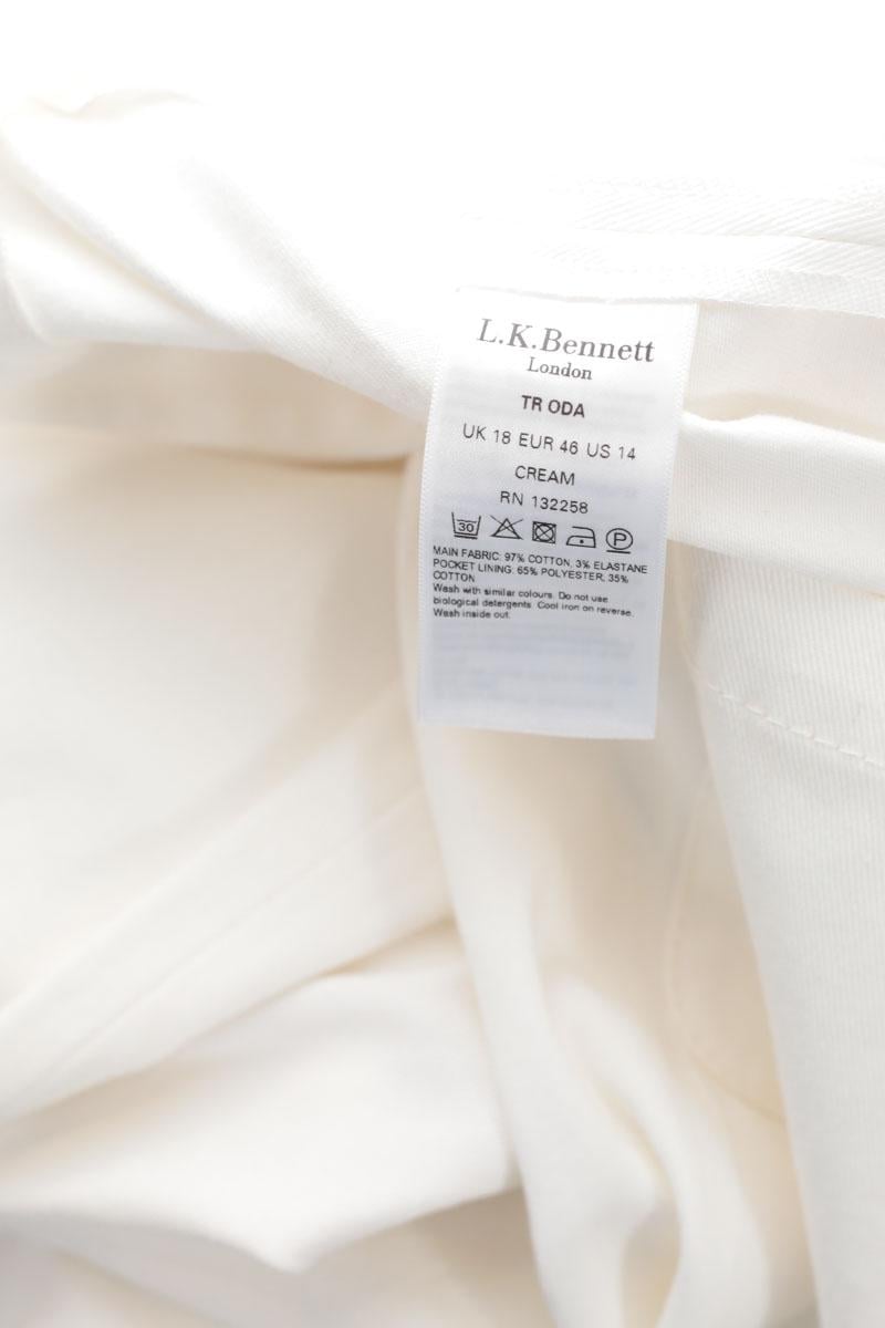 Wide cotton trousers  LK BENNETT - Seconde Main White