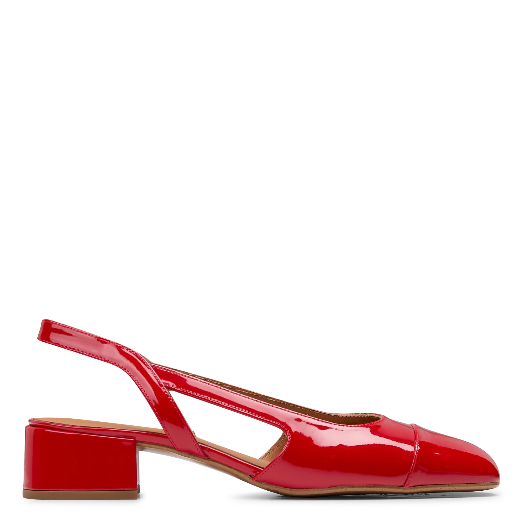Patent leather slingbacks pumps BILLI BI Red