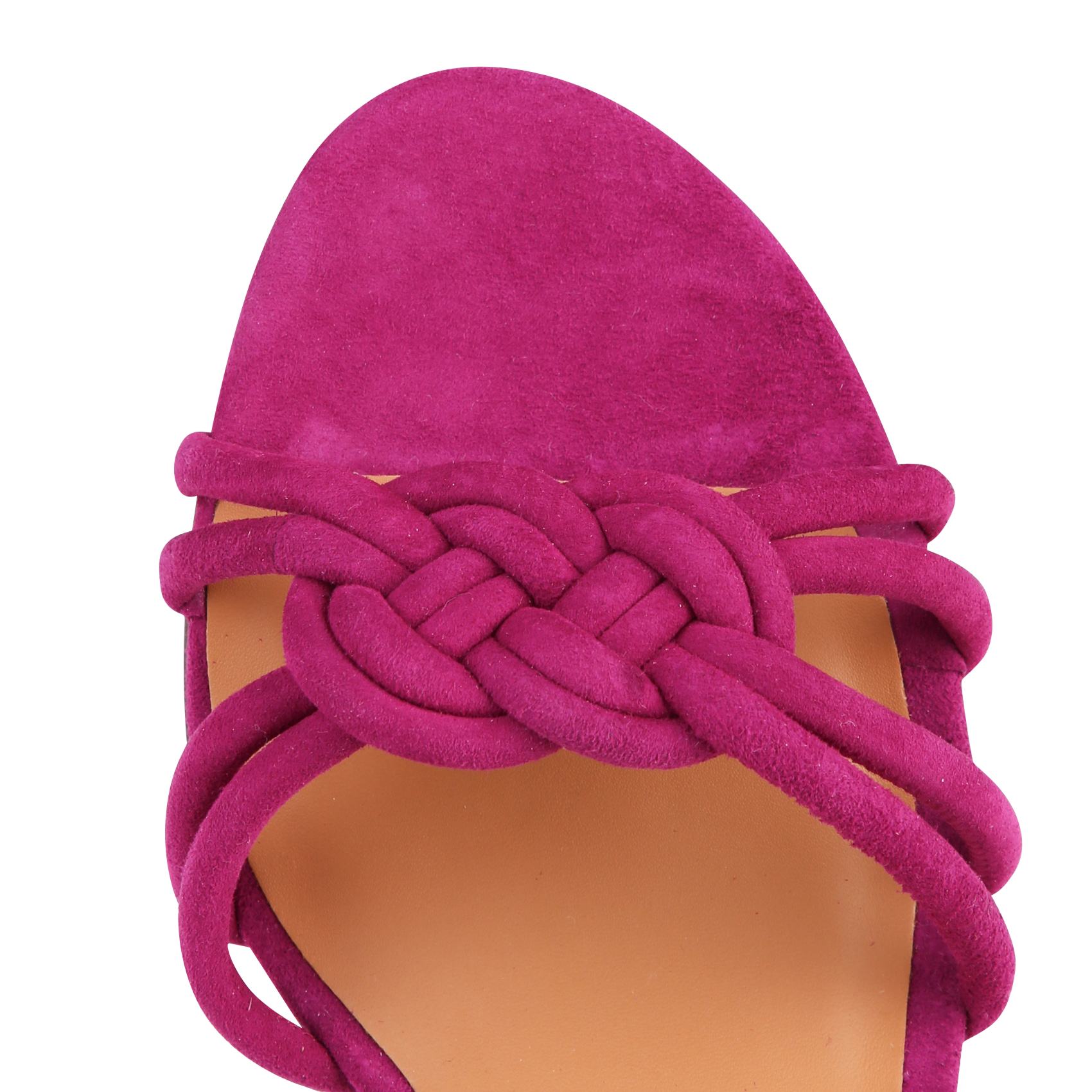 Sandales à talons en cuir RIVECOUR Prune