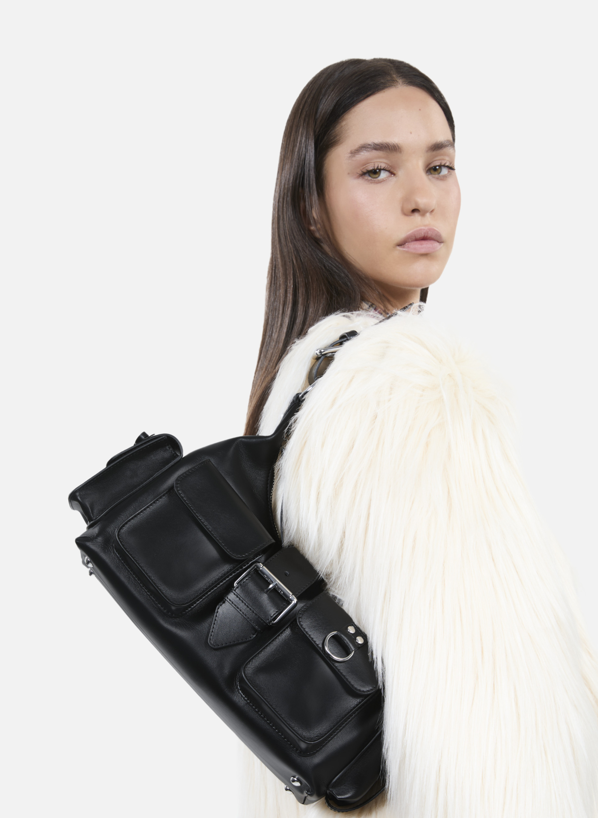 Smooth leather Amelia bag THE KOOPLES Black