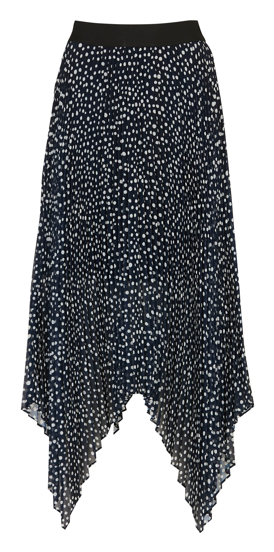 Jupe évasée asymétrique IKKS Bleu