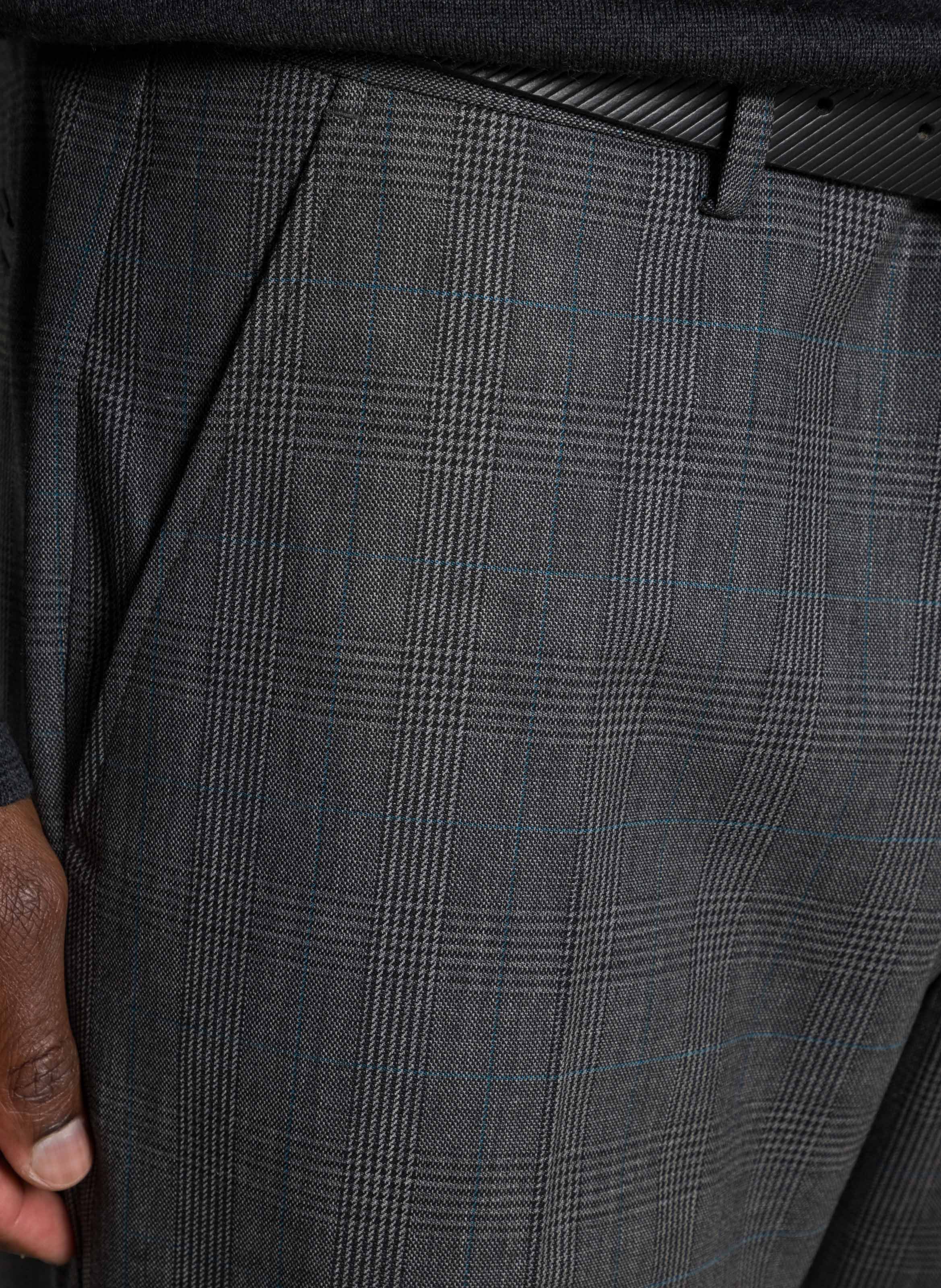 Geruite kostuumbroek IKKS Grijs