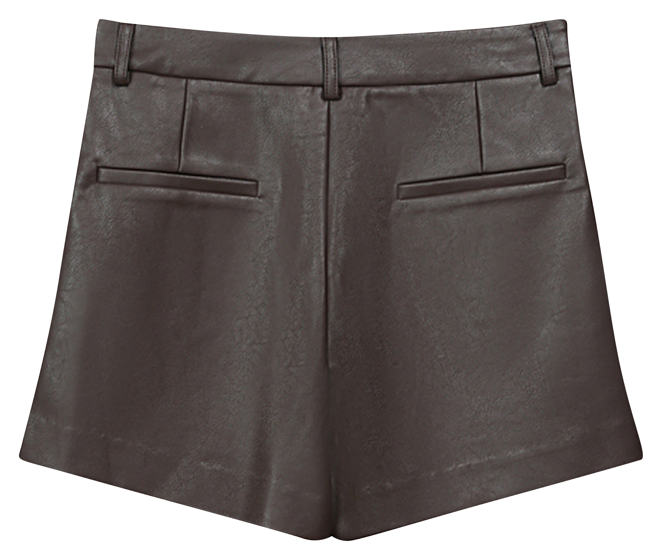 Short droit effet cuir GRACE ET MILA Marron