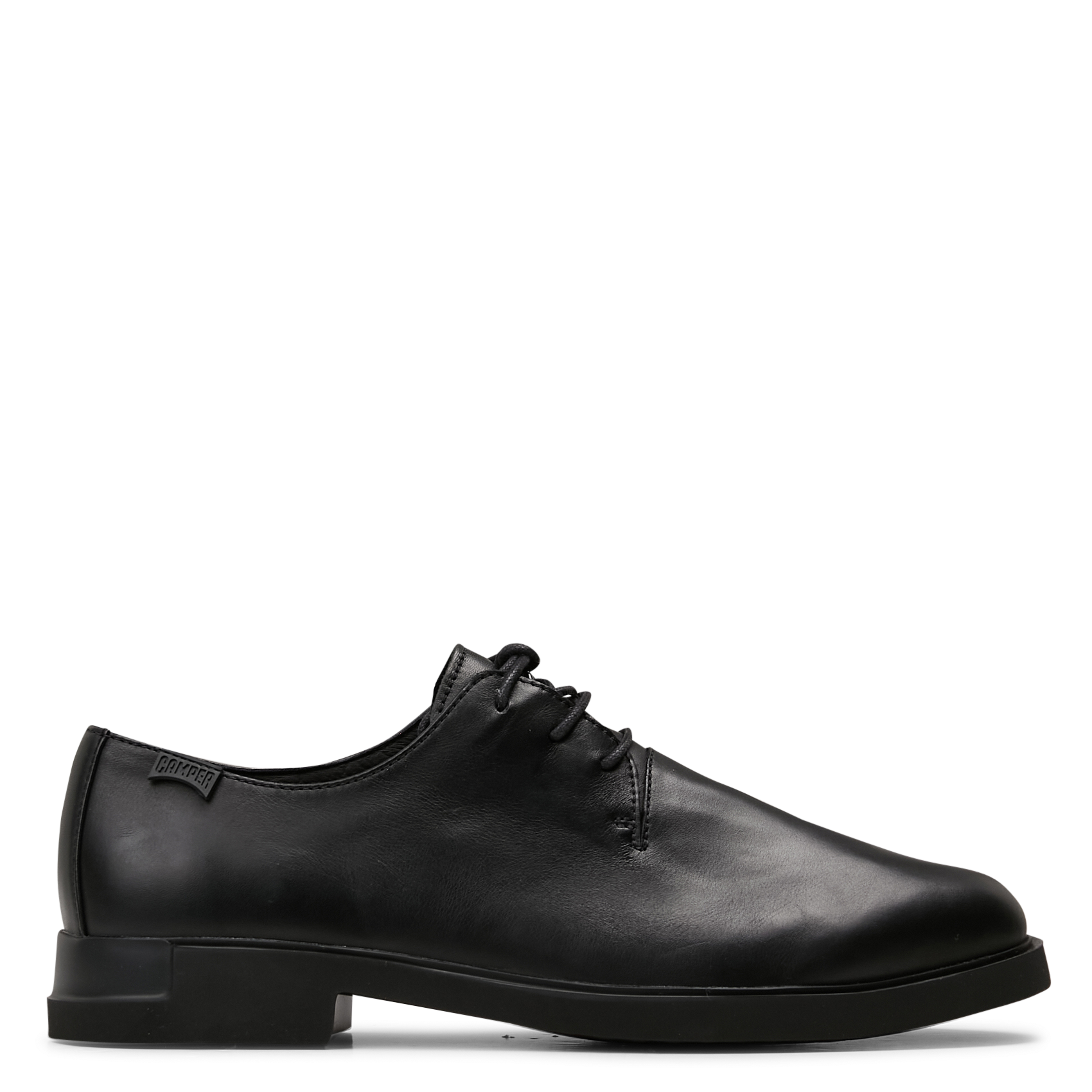 Mocassins à lacets unis en cuir CAMPER Noir