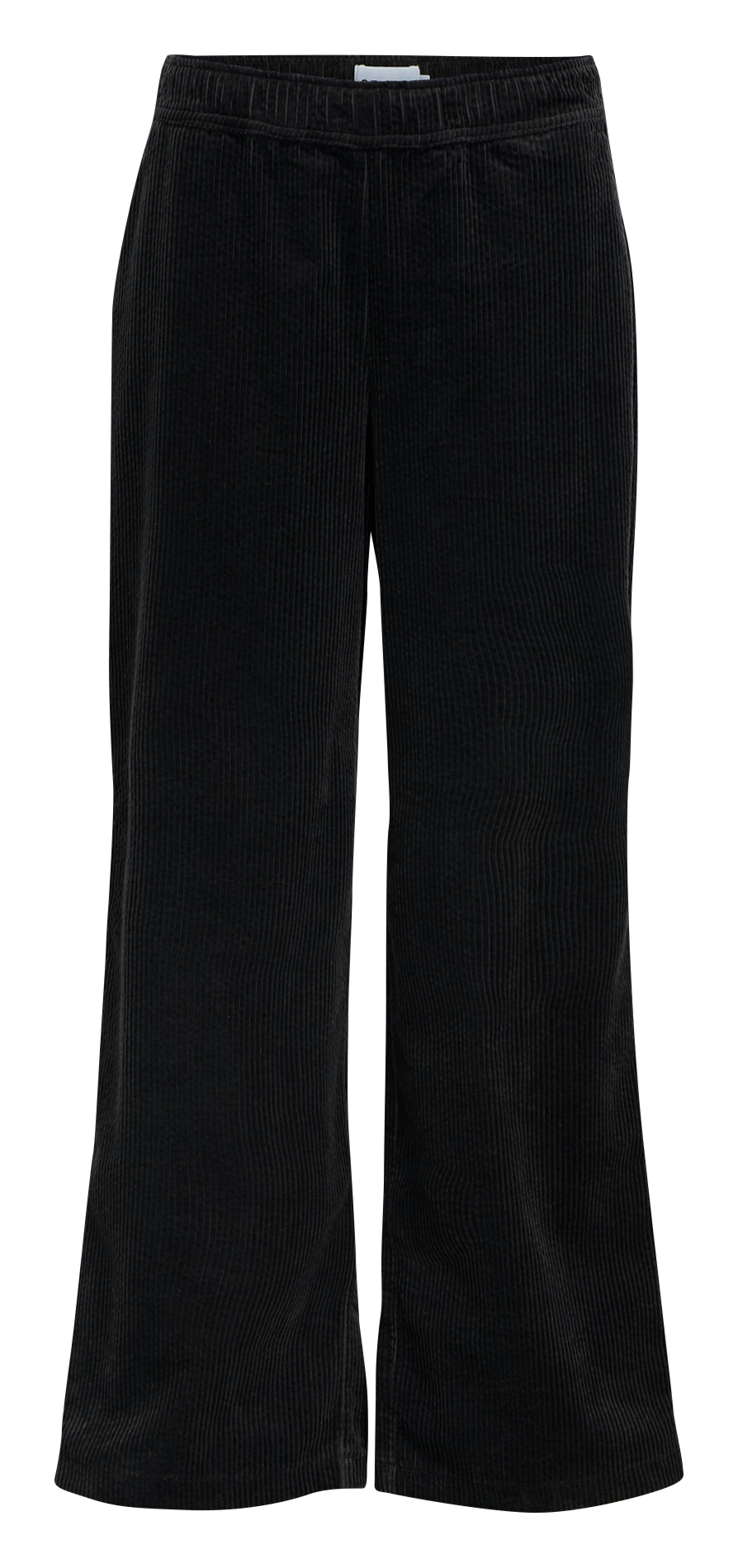 Capribroek van corduroy OBJECT Zwart