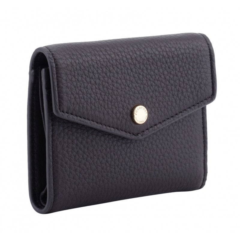 Leather coin purse POURCHET Blue