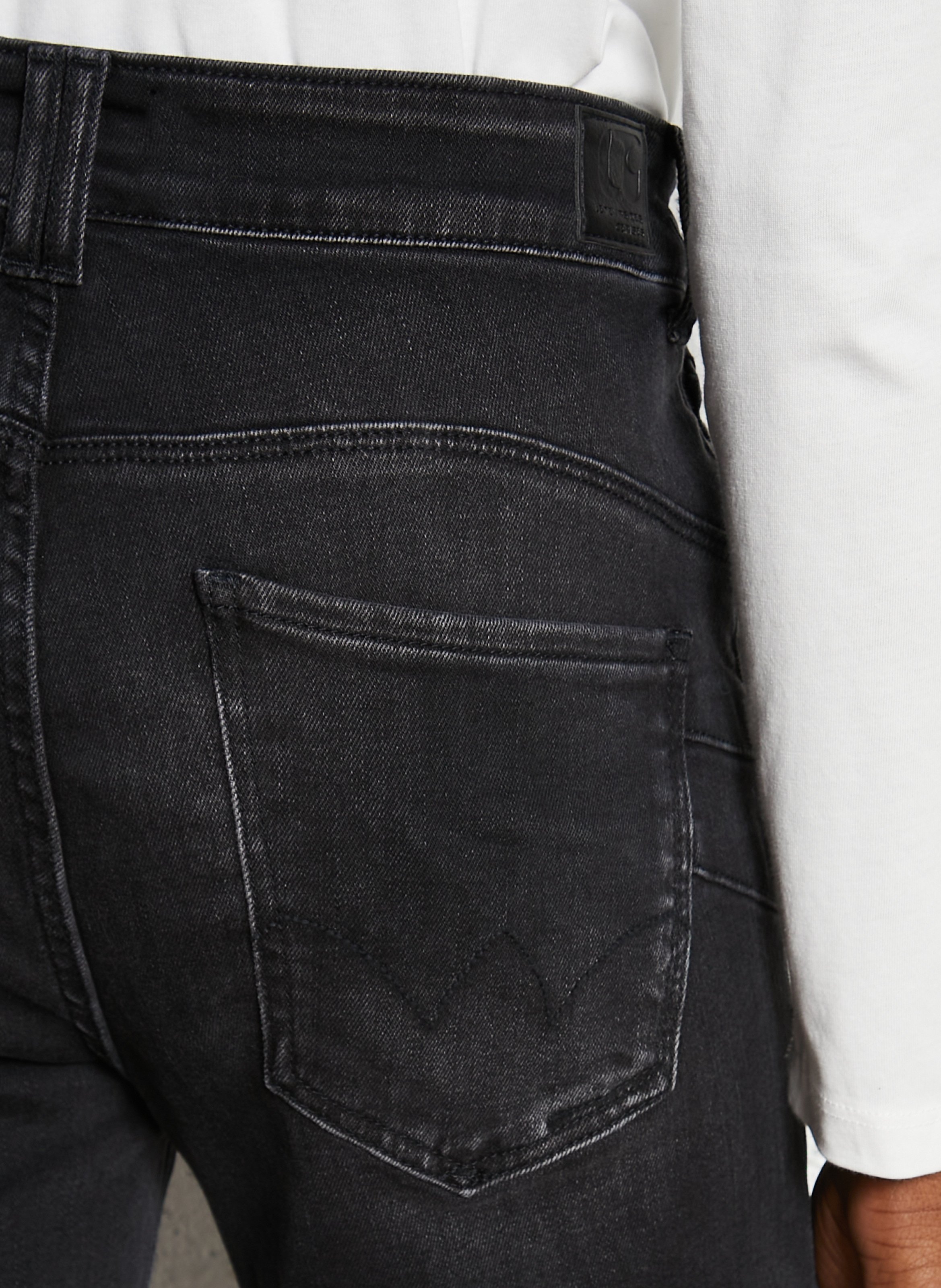 Jean large en coton mélangé LE TEMPS DES CERISES Noir