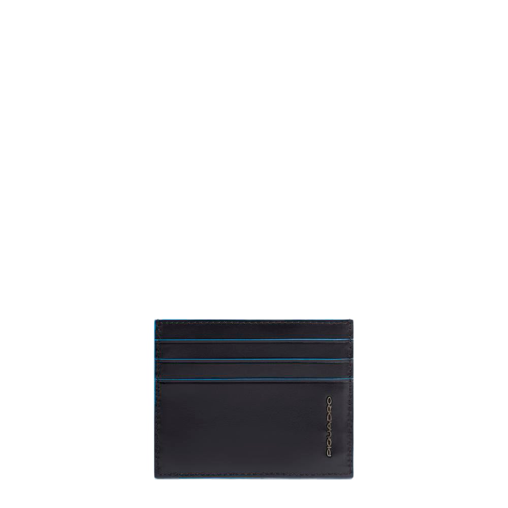 Men's slim leather credit card holder with RFID protection PIQUADRO