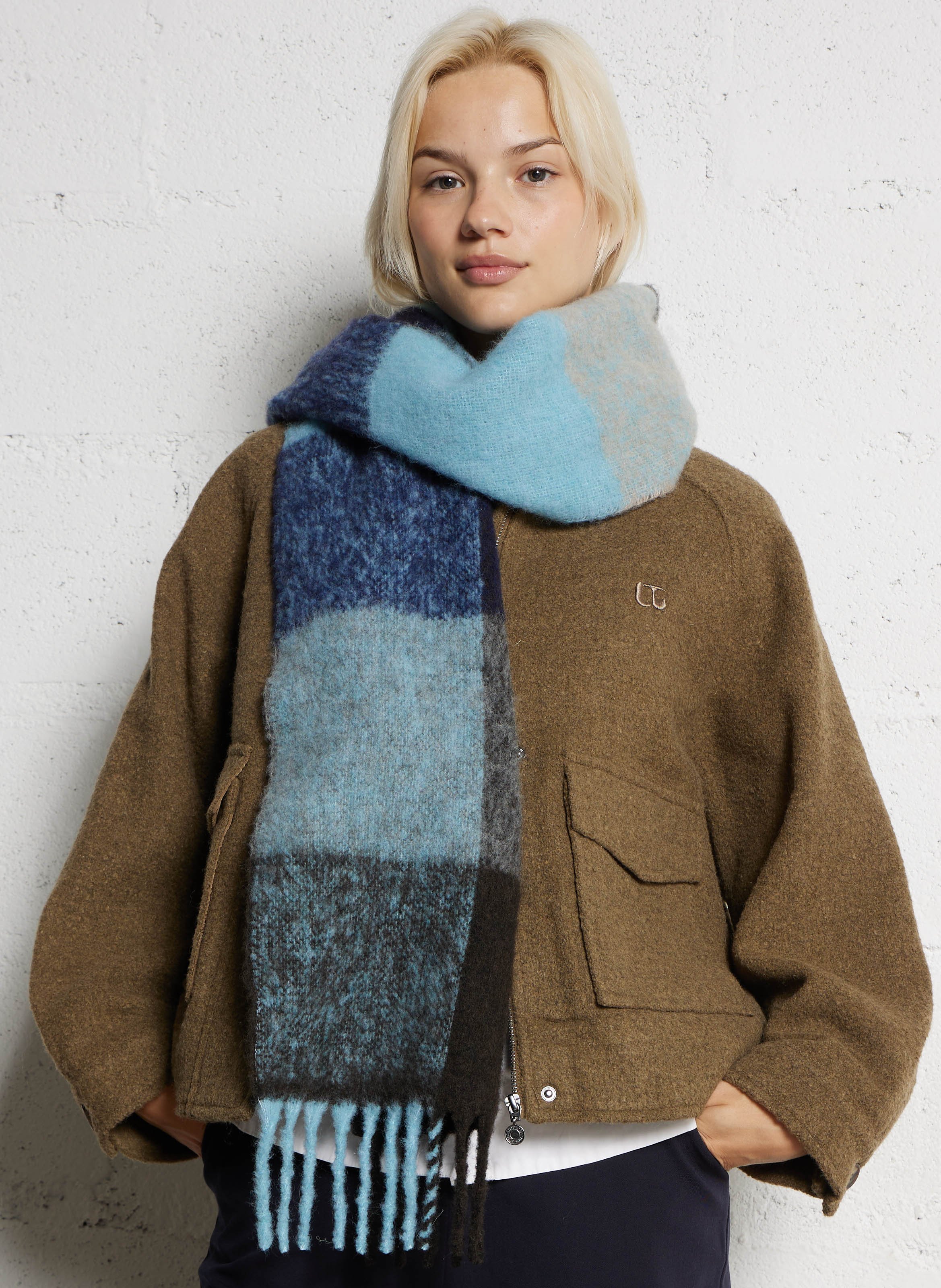 Karierter Schal BECKSONDERGAARD Grun