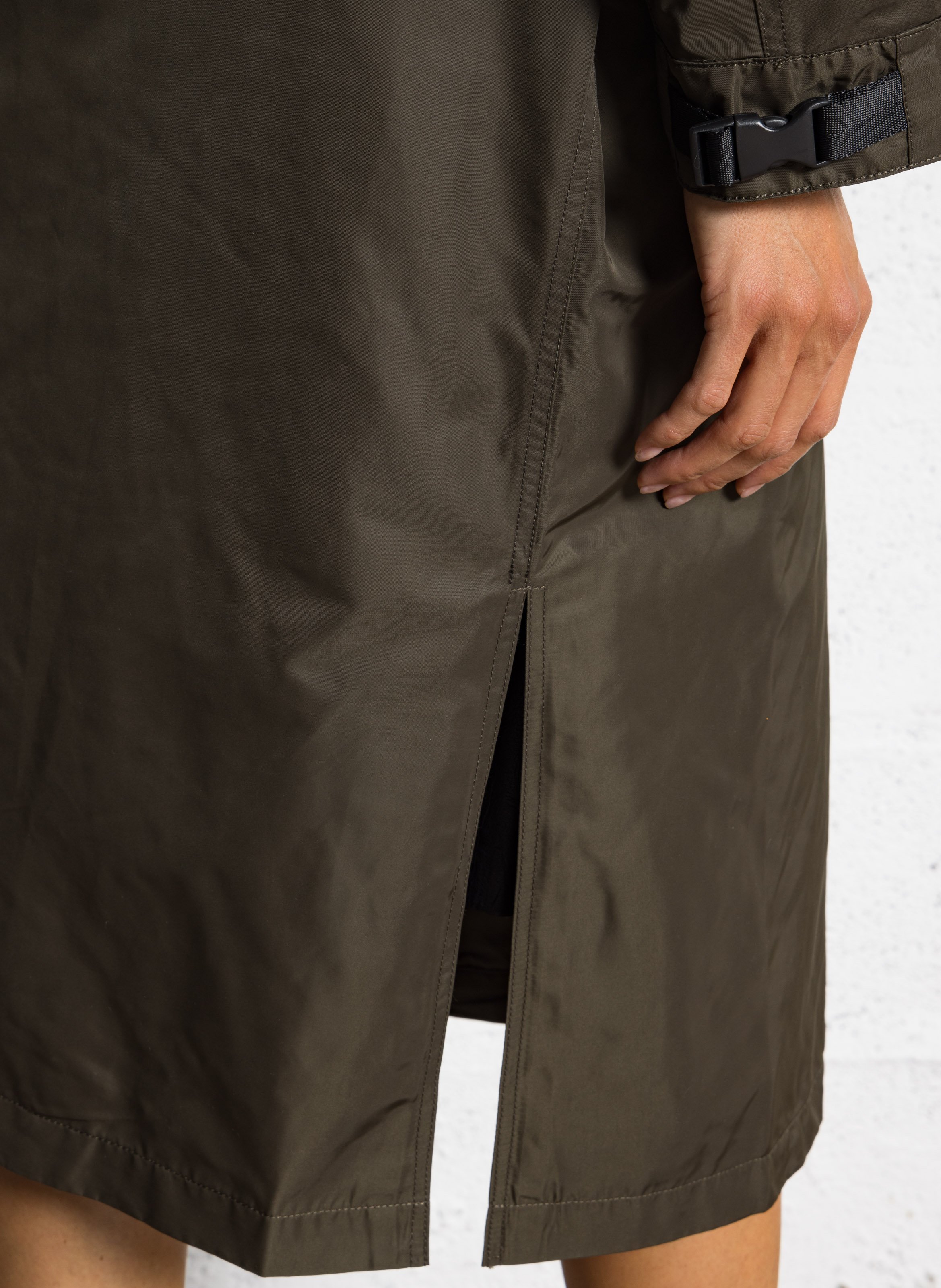 Parka met opstaande kraag BERENICE Kaki