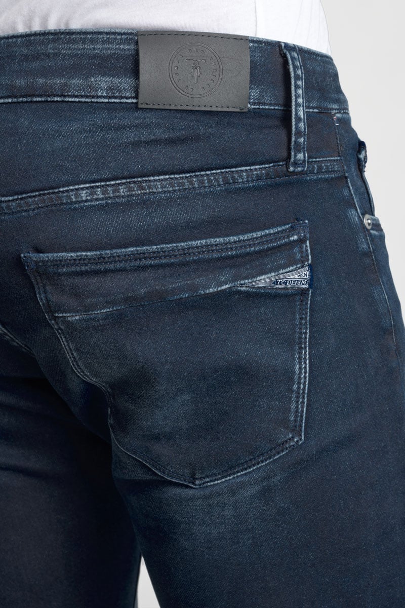 Straight jogger jeans 800/12 regular, length 34 LE TEMPS DES CERISES Blue