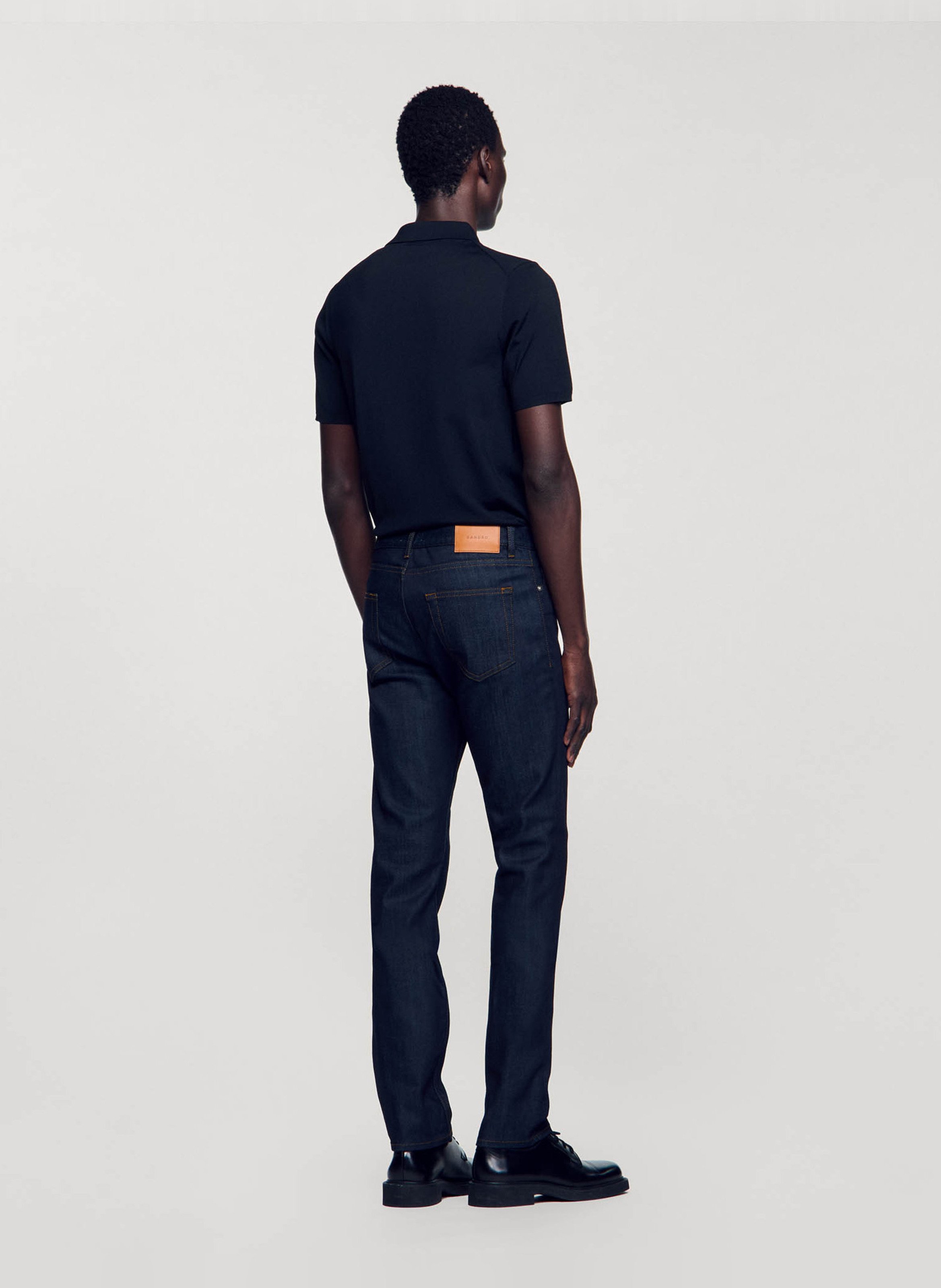 Slim fit jeans effen SANDRO Blauw