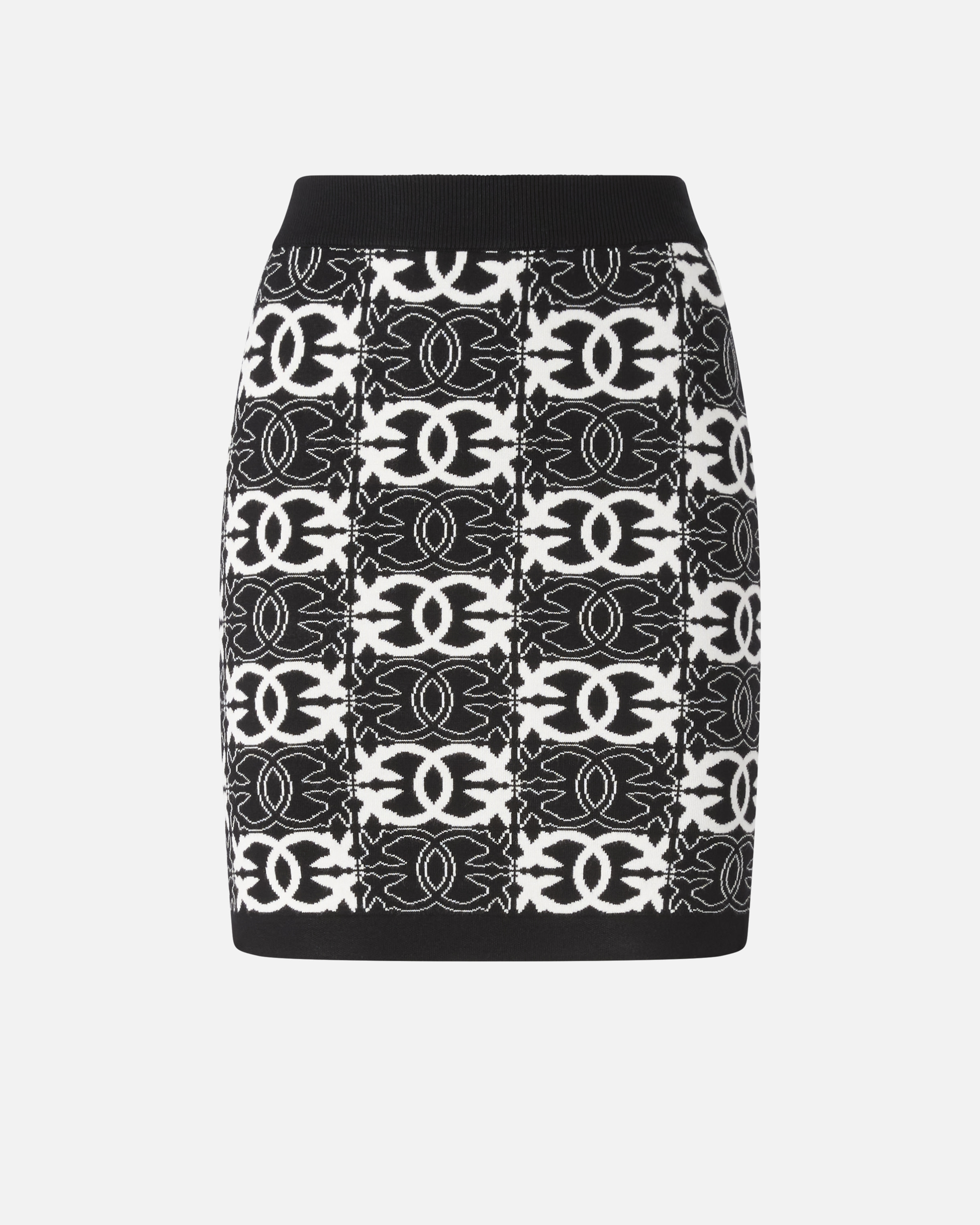 Mini skirt with love birds logo PINKO
