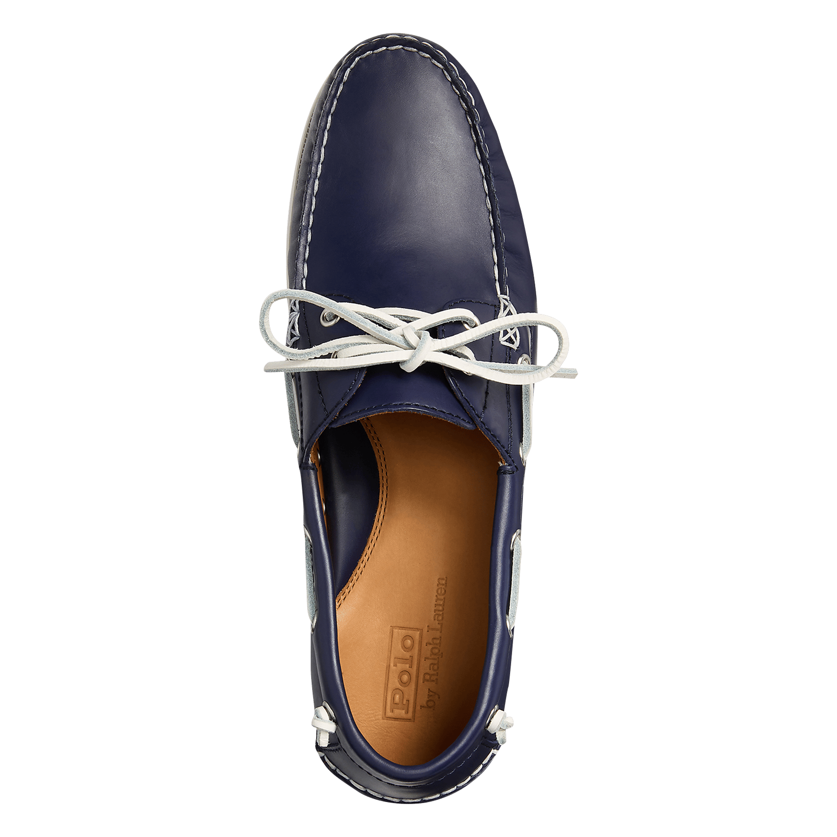 Bootschoenen van leer POLO RALPH LAUREN Blauw