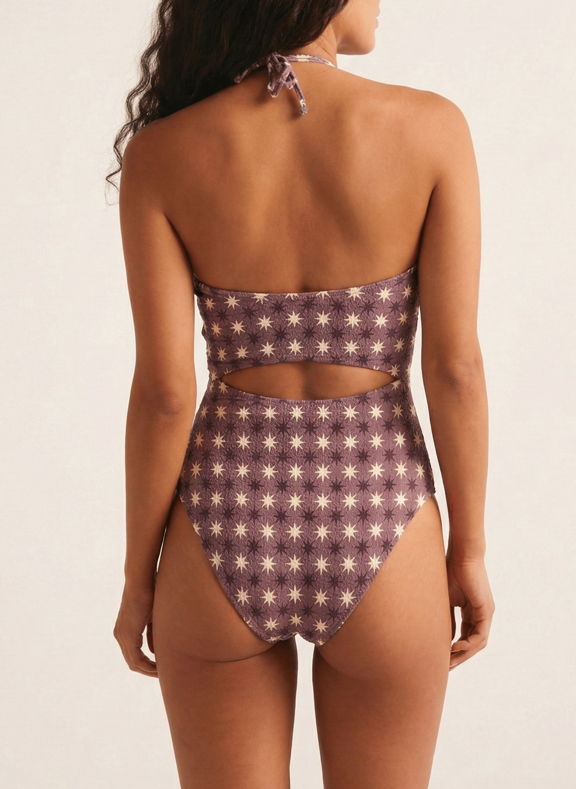 Maillot 1 pièce à imprimé étoiles ROBIN COLLECTION Multicolore