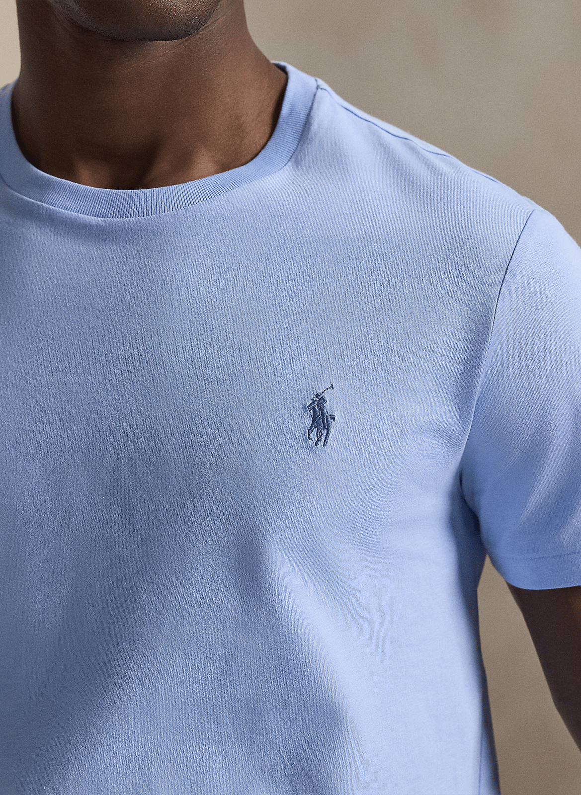 Slim-fit cotton T-shirt POLO RALPH LAUREN Blue