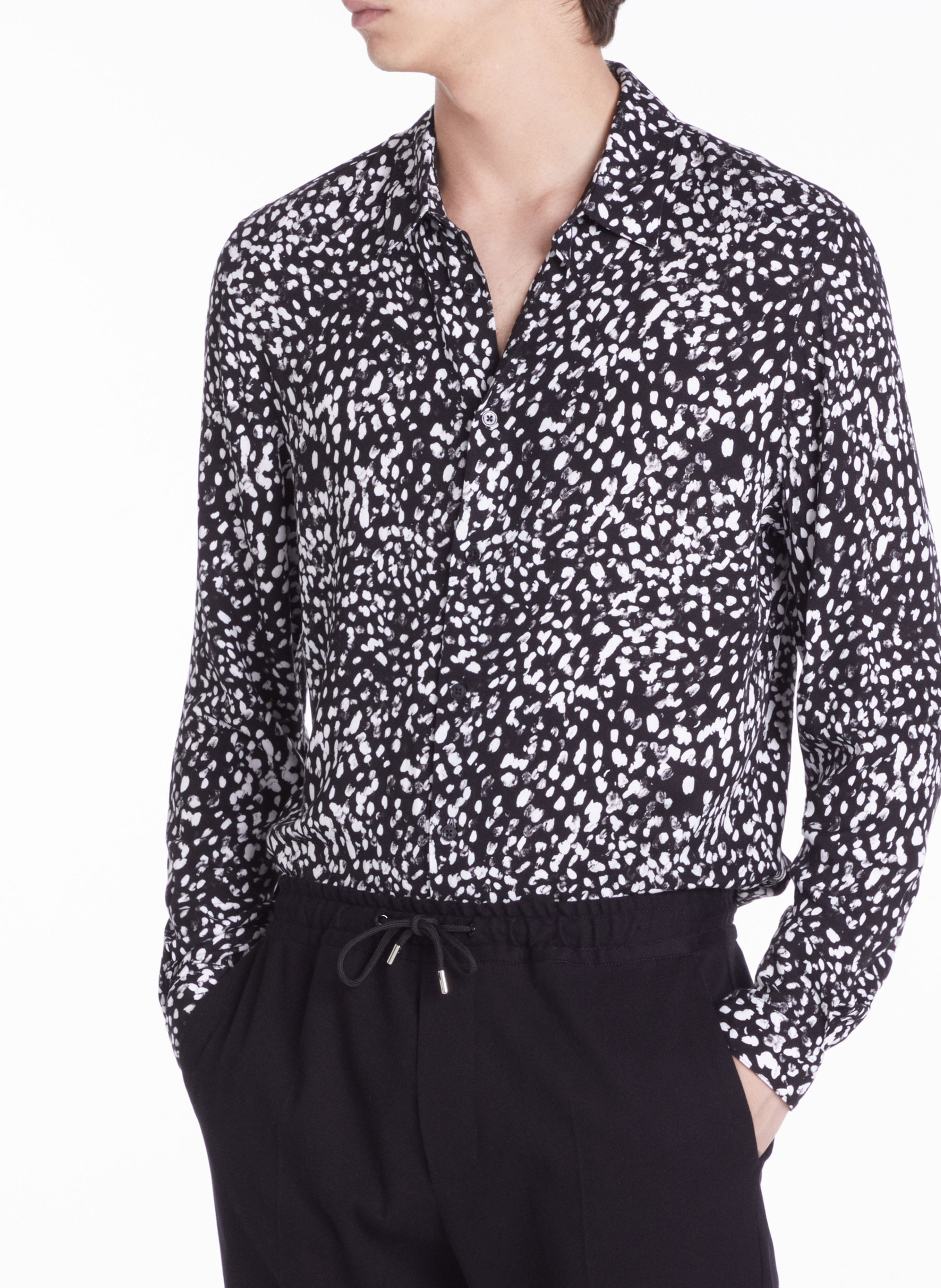 Chemise fluide regular-fit imprimée  THE KOOPLES Noir