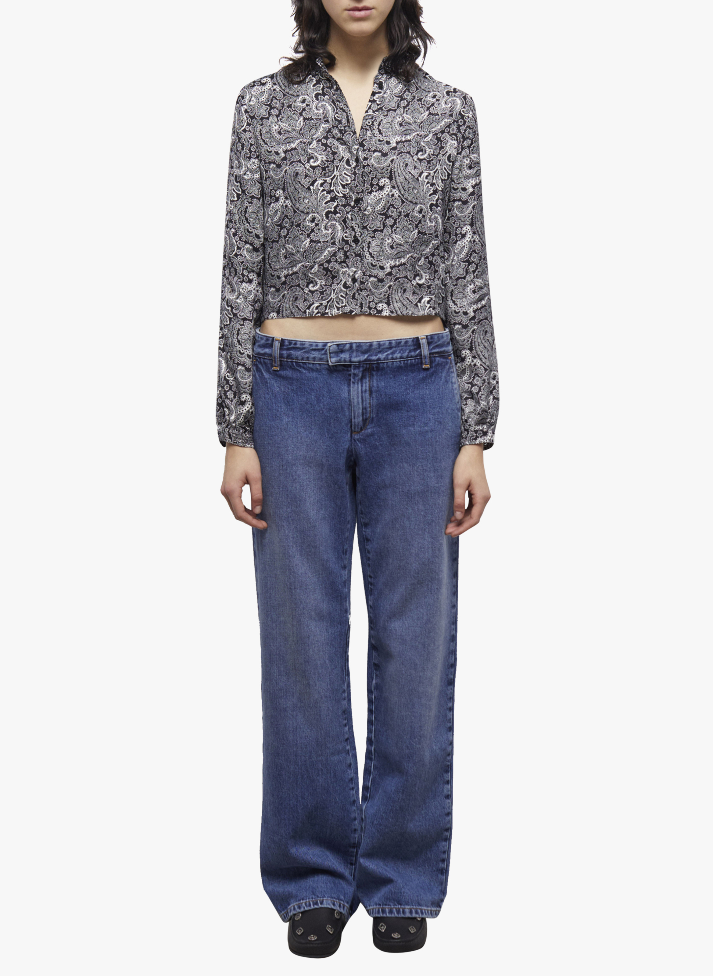 Chemise col mao imprimée  THE KOOPLES Noir