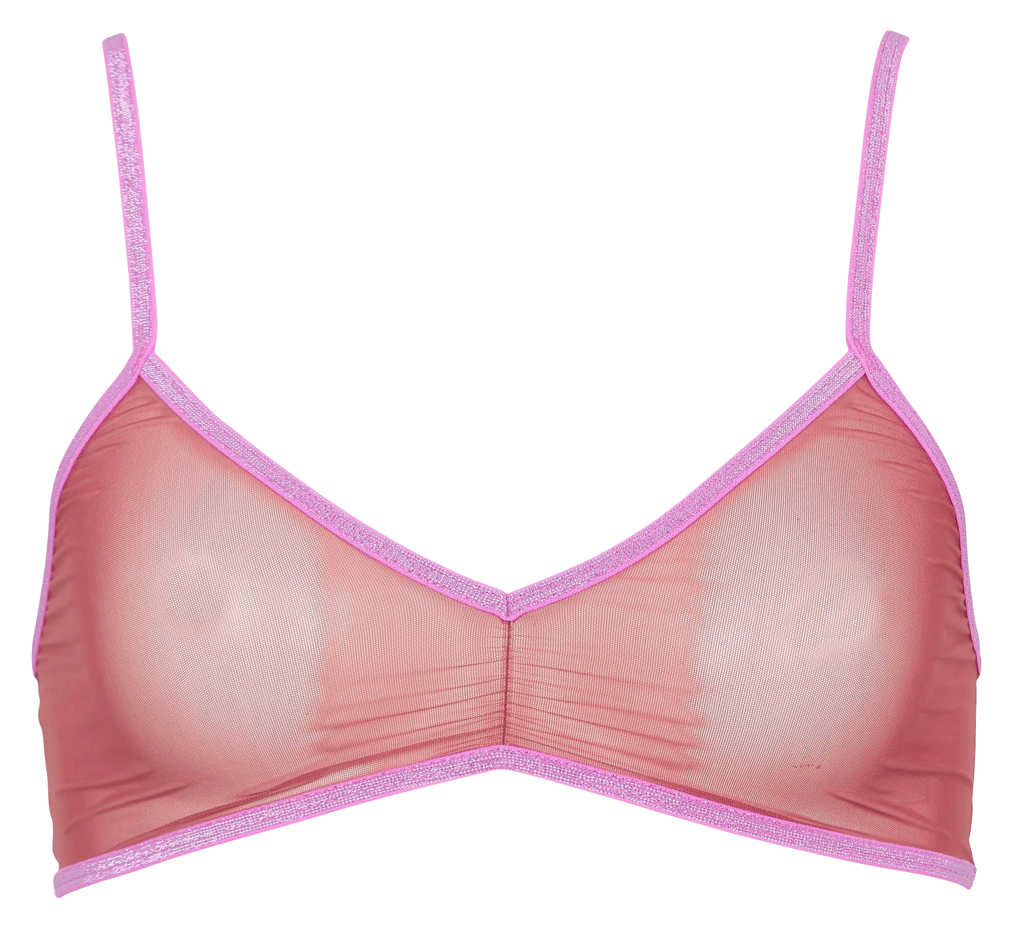 Brassière en tulle LA NOUVELLE Rouge
