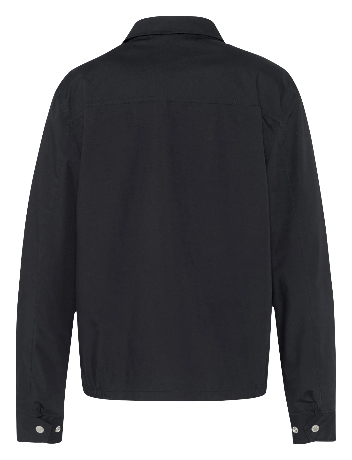 Gerade geschnittene Jacke mit Reißverschluss und Taschen. SCHOTT Blau