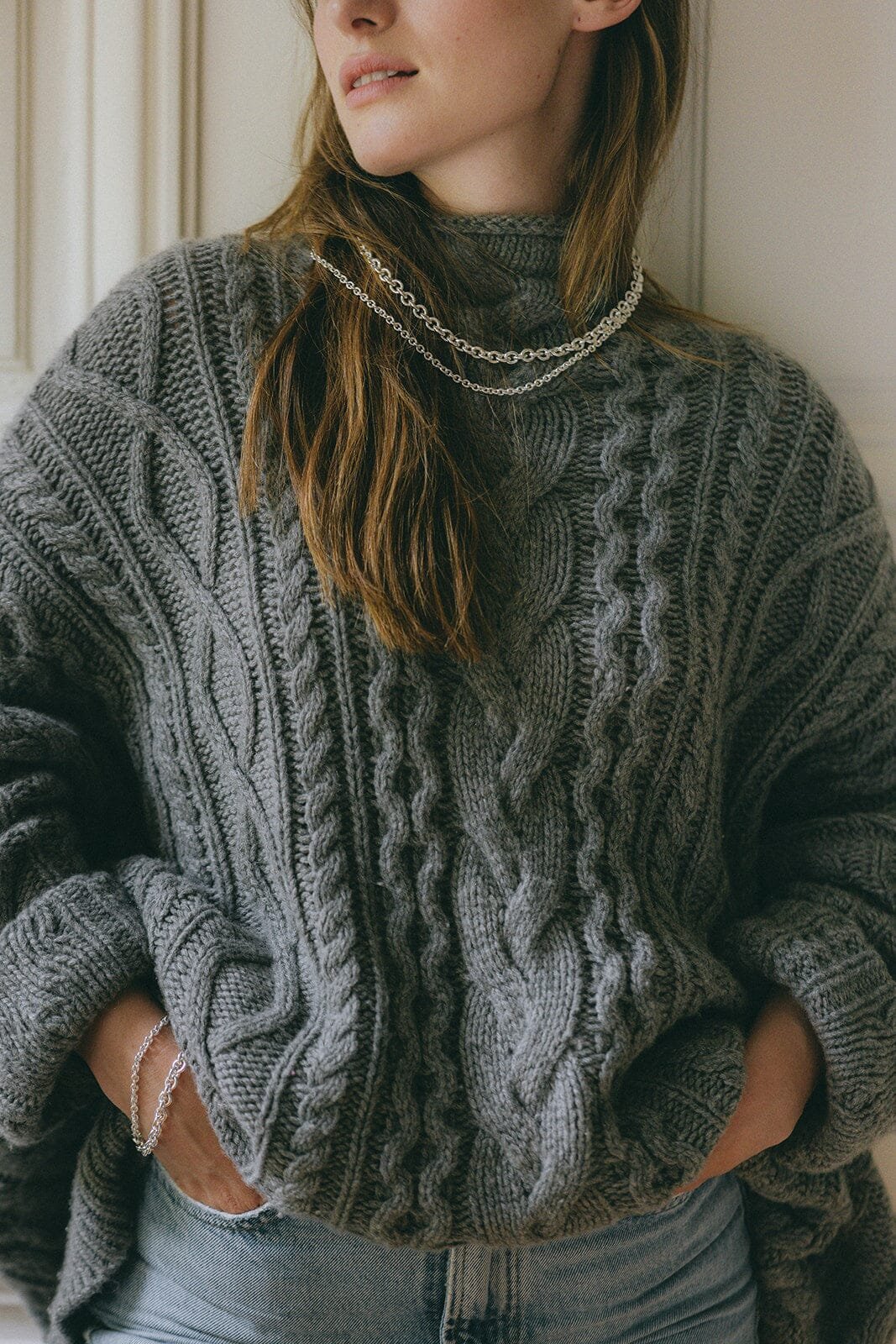 Maxi silver-plated necklace MONSIEUR SIMONE Silver