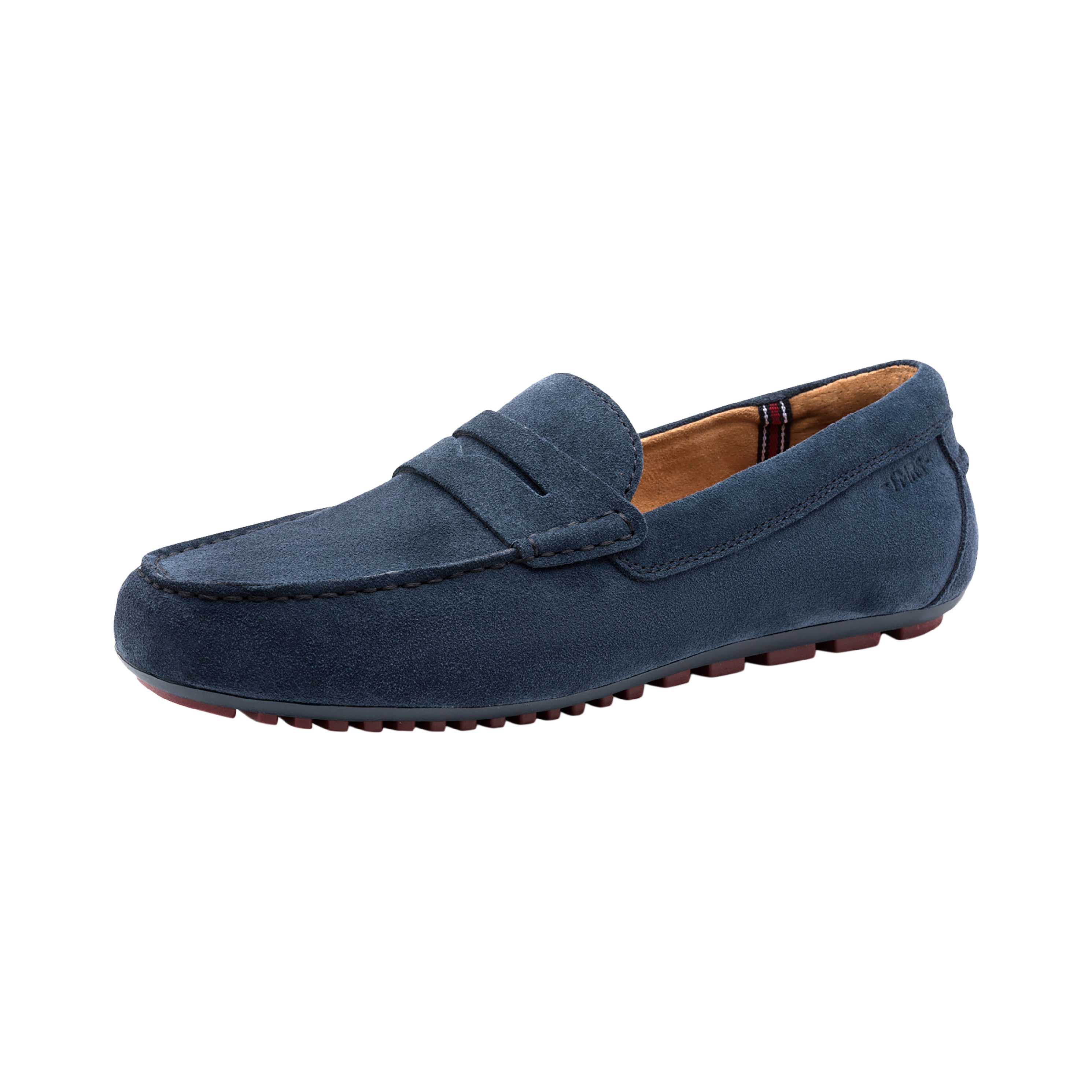 Leather moccasins TAMARIS Blue