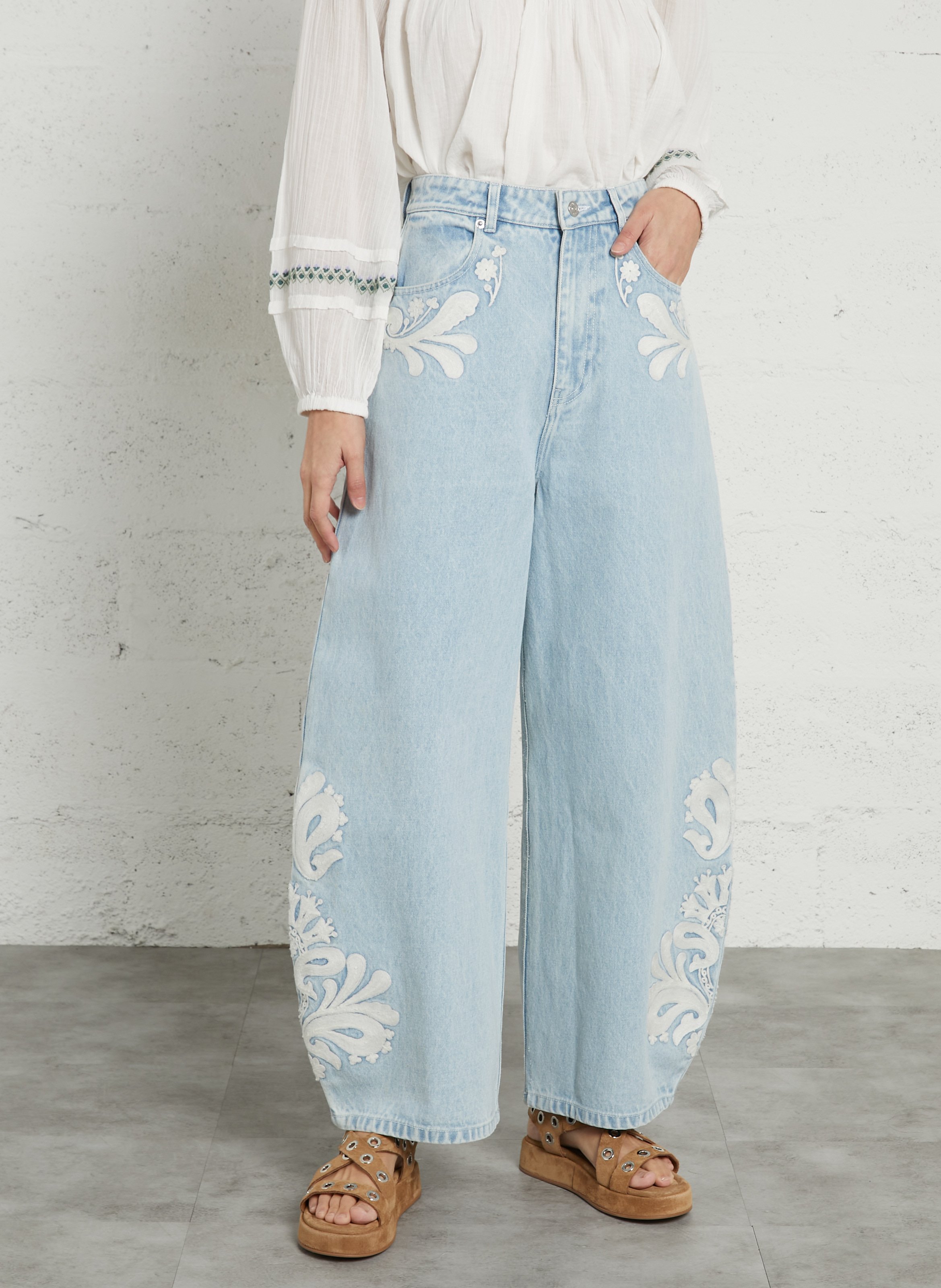 Weite Ballonjeans BERENICE Blau