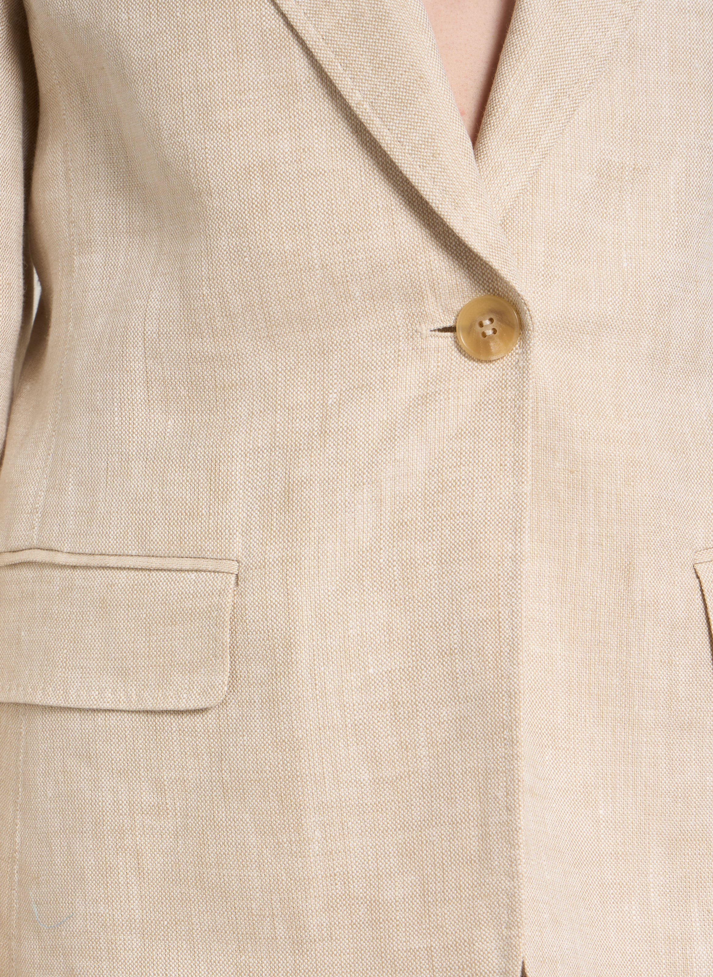 Linen suit jacket MAX MARA WEEK END Beige