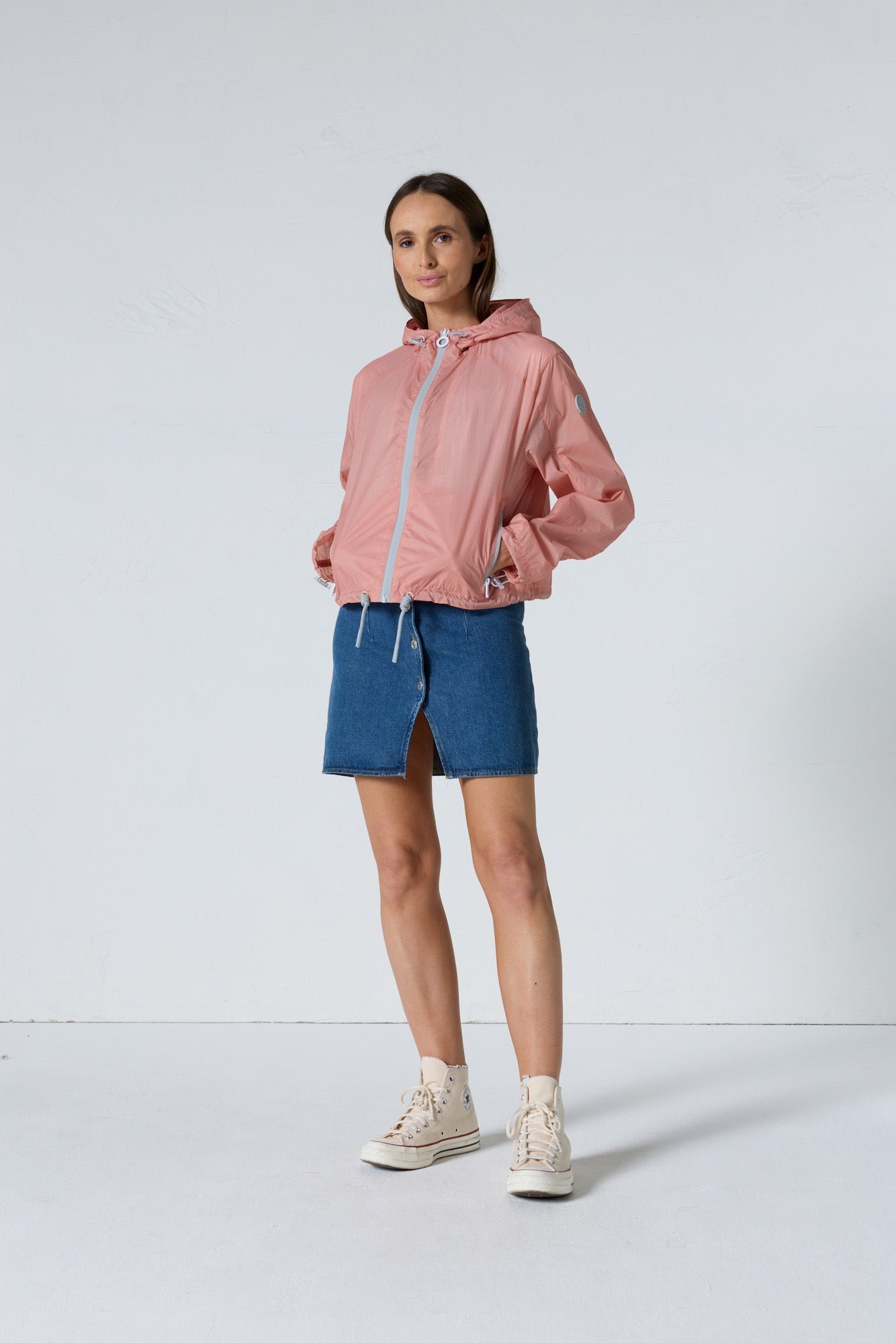 Ally Short Packable Windbreaker JOTT Pink