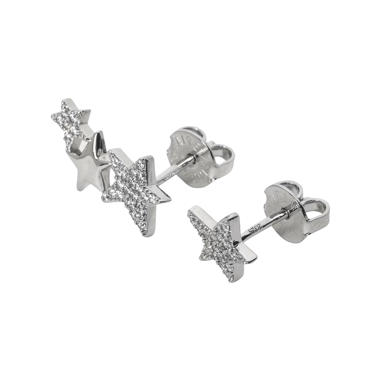 Boucles d'oreilles étoiles à strass ZADIG&VOLTAIRE Argent