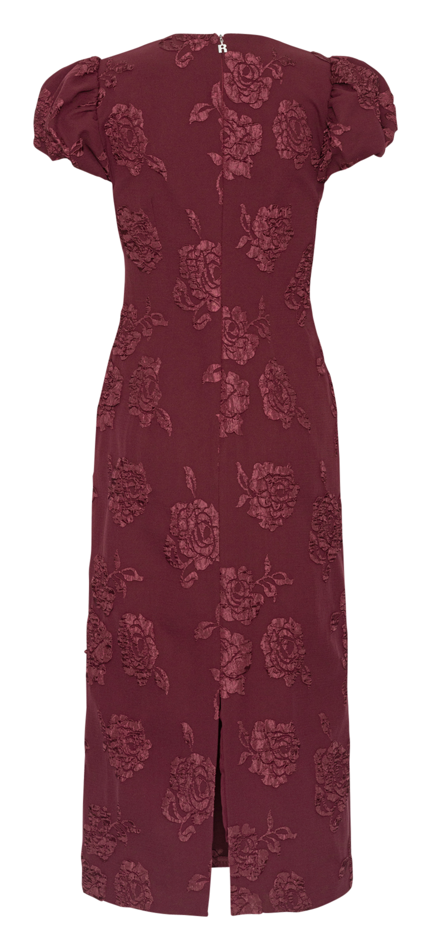 Jacquard midi dress ROTATE Brown