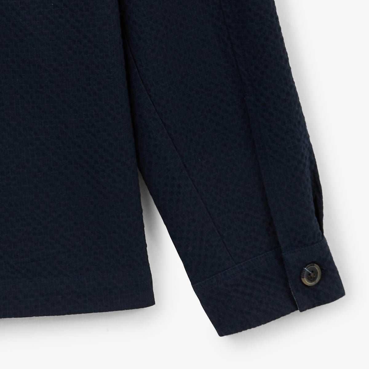 Veste worker en coton seersucker SERGE BLANCO Bleu