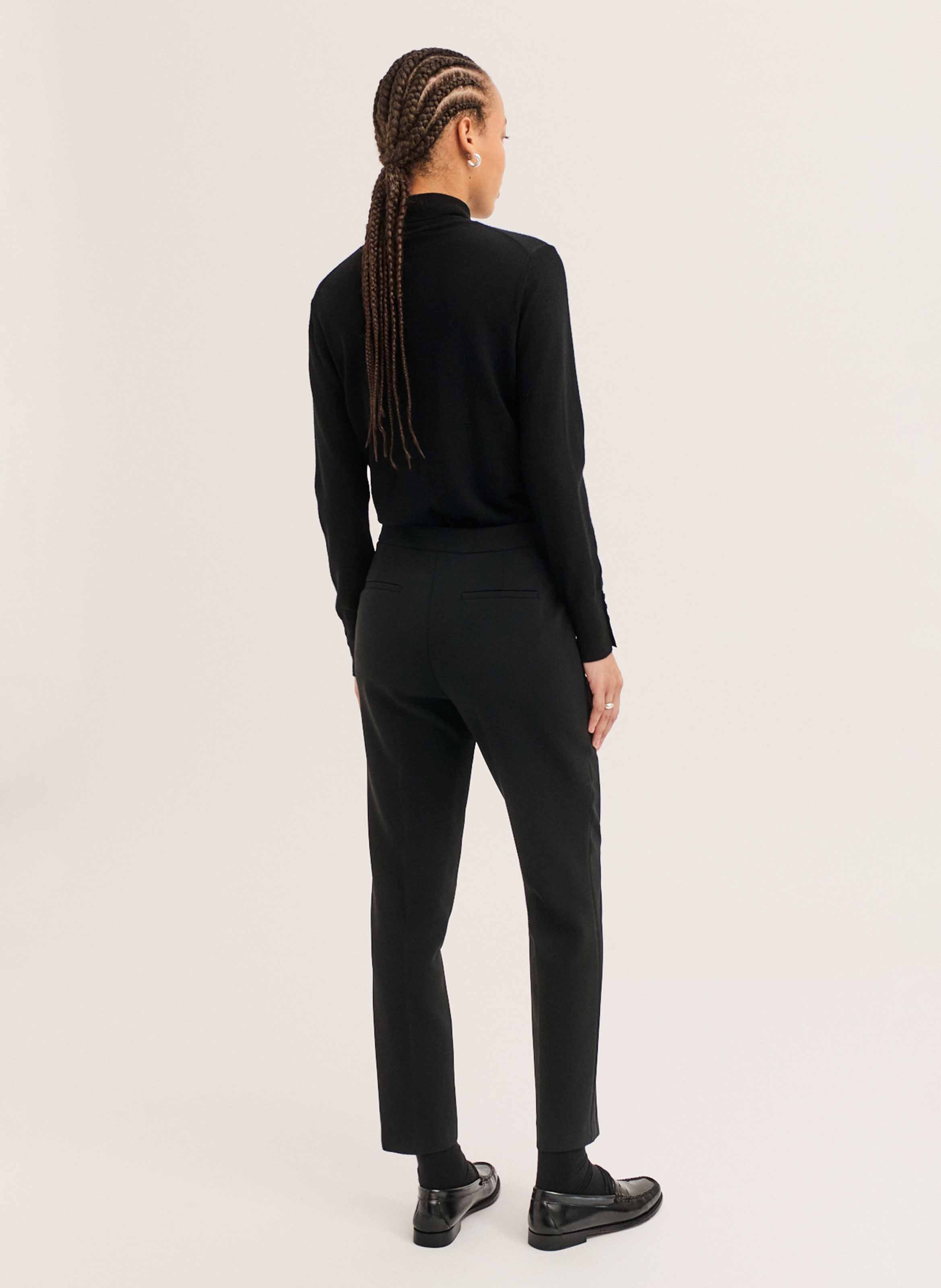Pantalon de tailleur taille mi-haute PABLO Noir
