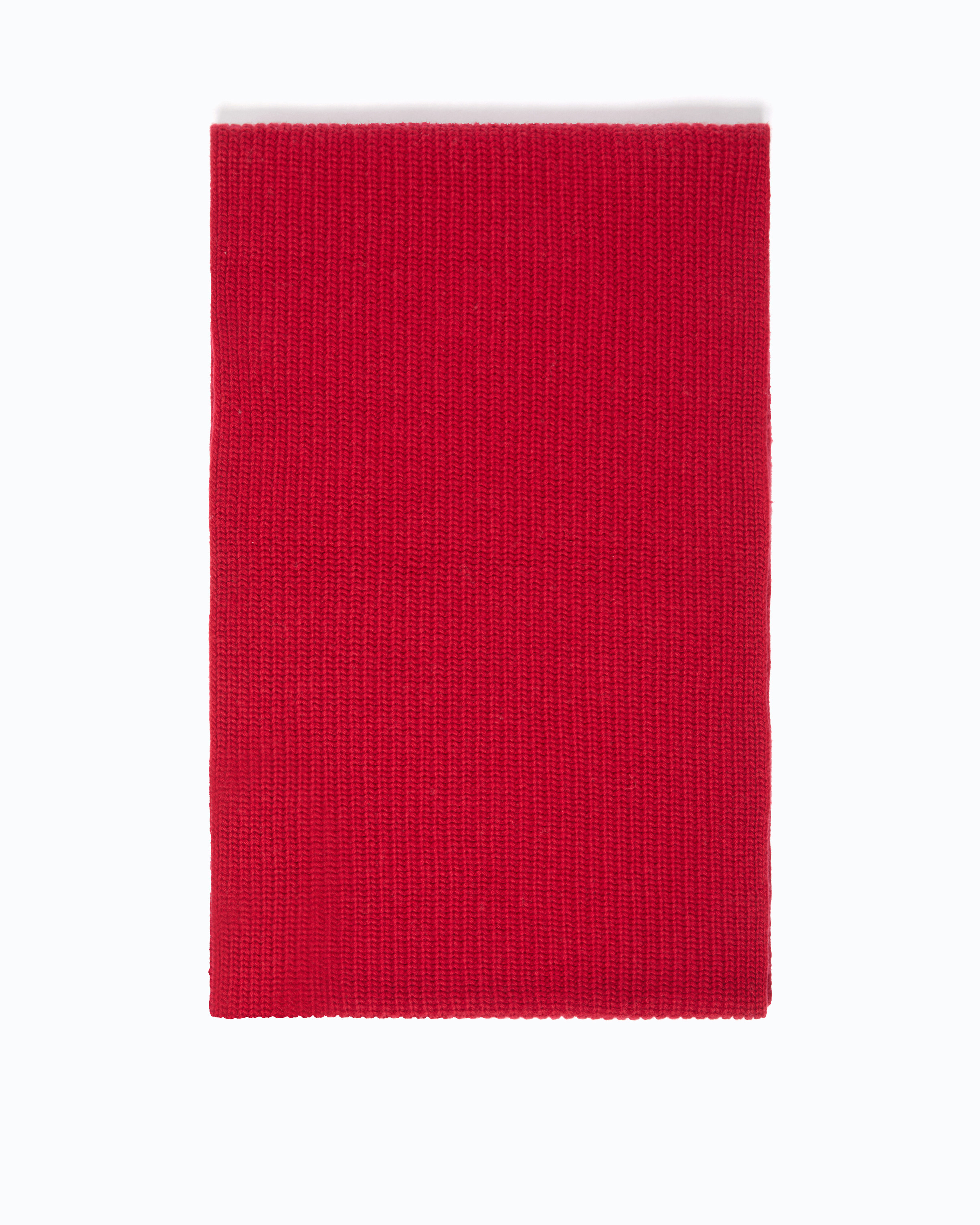 Ribbed wool and cashmere scarf PINKO Red