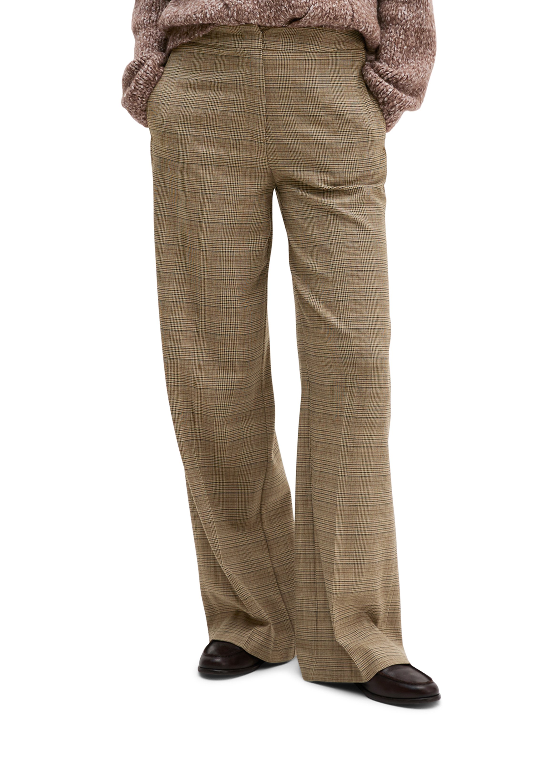 Pantalon droit à motif MARC O'POLO Marron