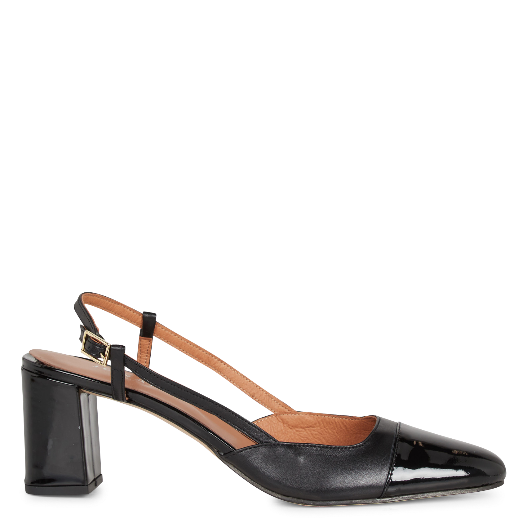 Heeled patent leather Mary Janes JONAK Black